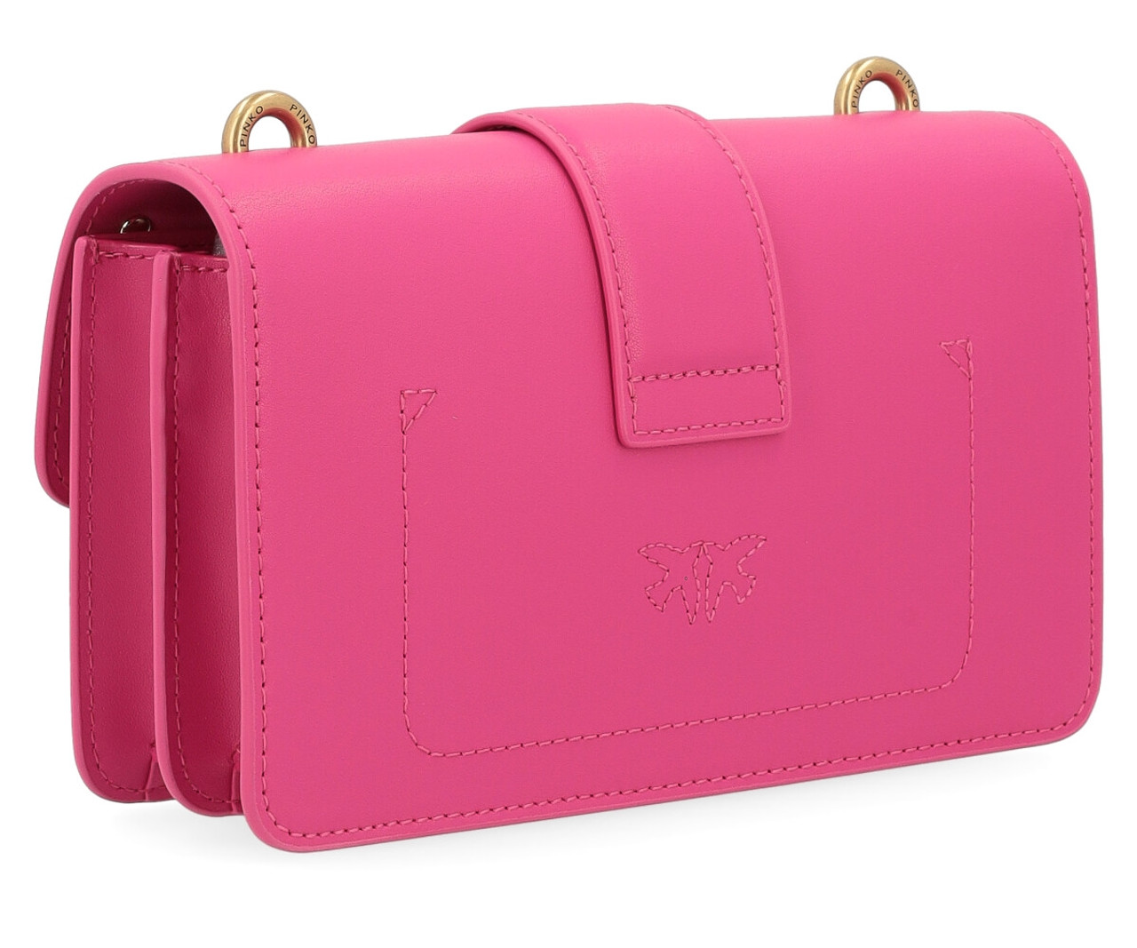 Borsa Pinko Mini Love Bag One Painted Studs fucsia