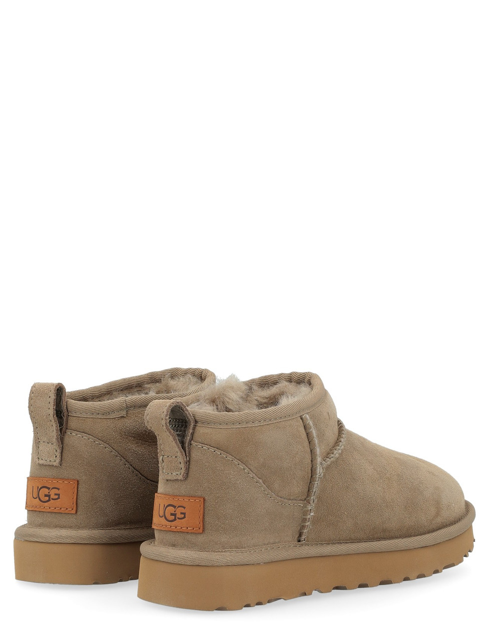 UGG Classic Ultra Mini antilope-colored suede ankle boot | H-Brands