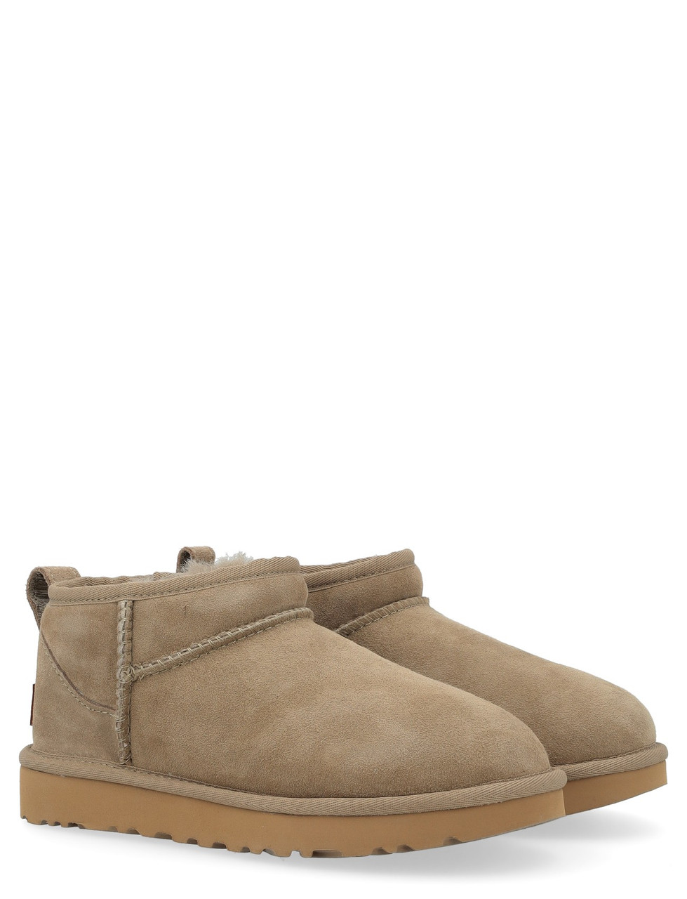 UGG Classic Ultra Mini antilope-colored suede ankle boot | H-Brands