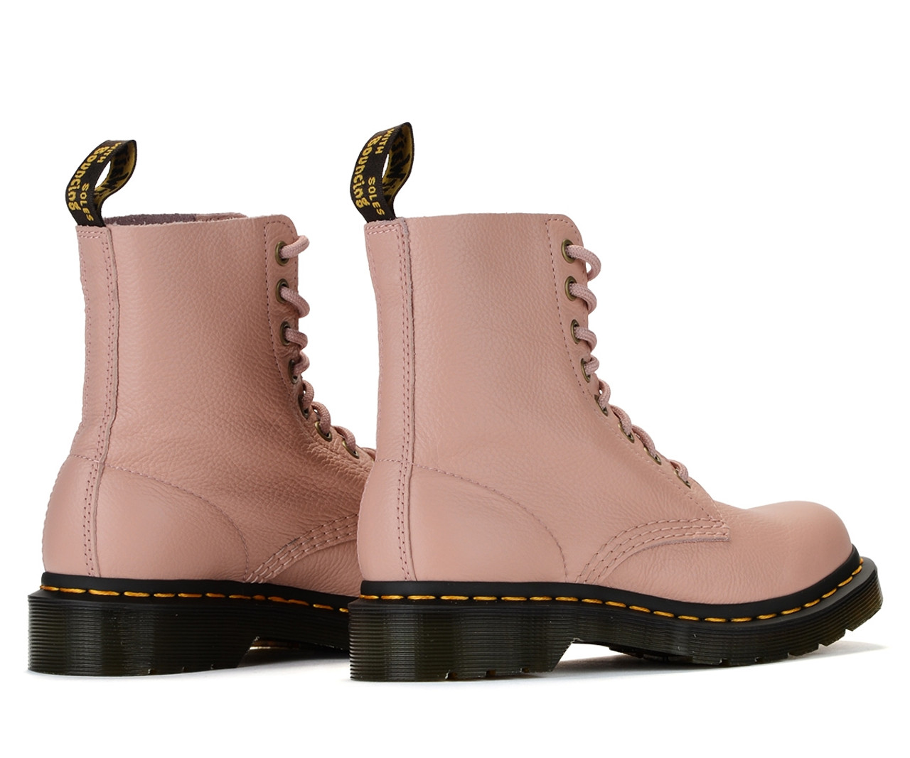 Combat boot Dr. Martens 1460 Pascal Virginia peach colored leather