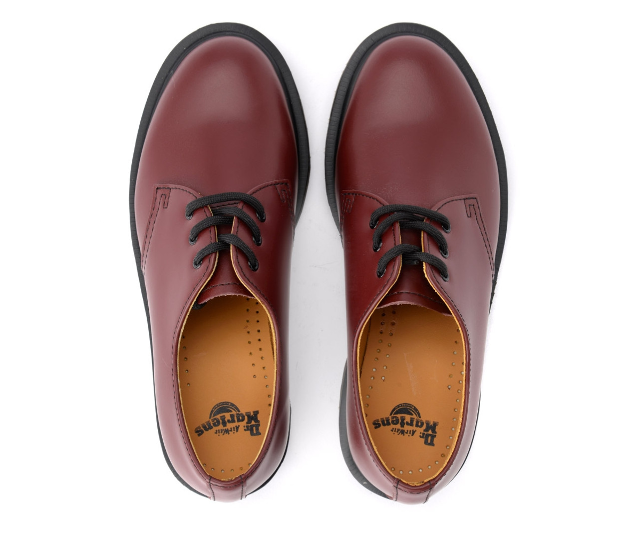 Chaussure lacets Dr. Martens 1461 en cuir rouge bordeaux H Brands