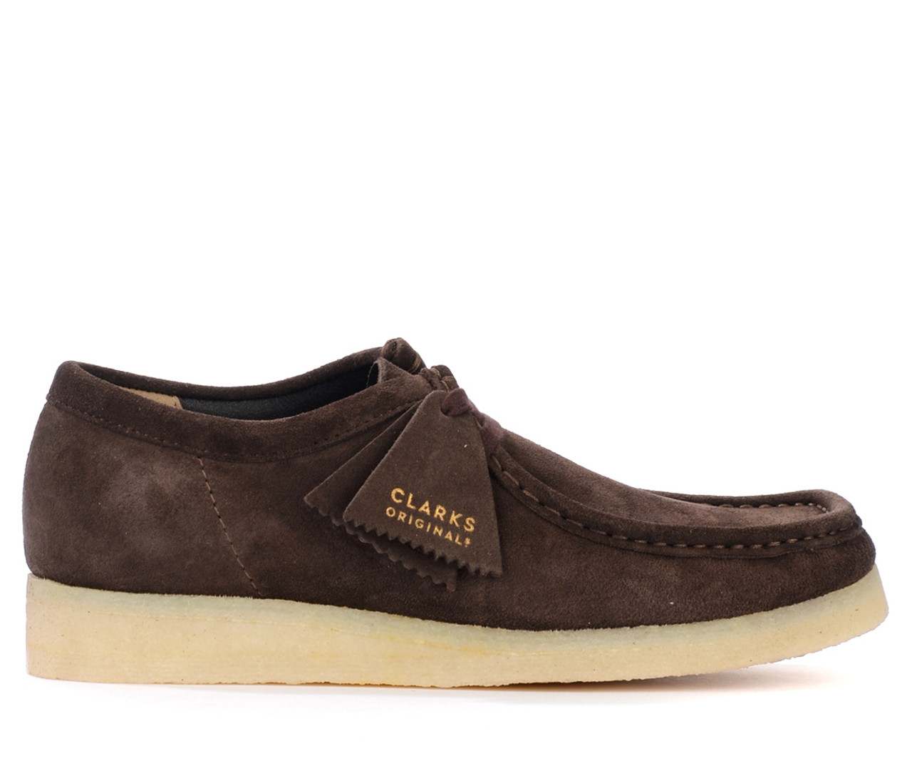 Scarpa Clarks Originals Wallabee in nabuk marrone