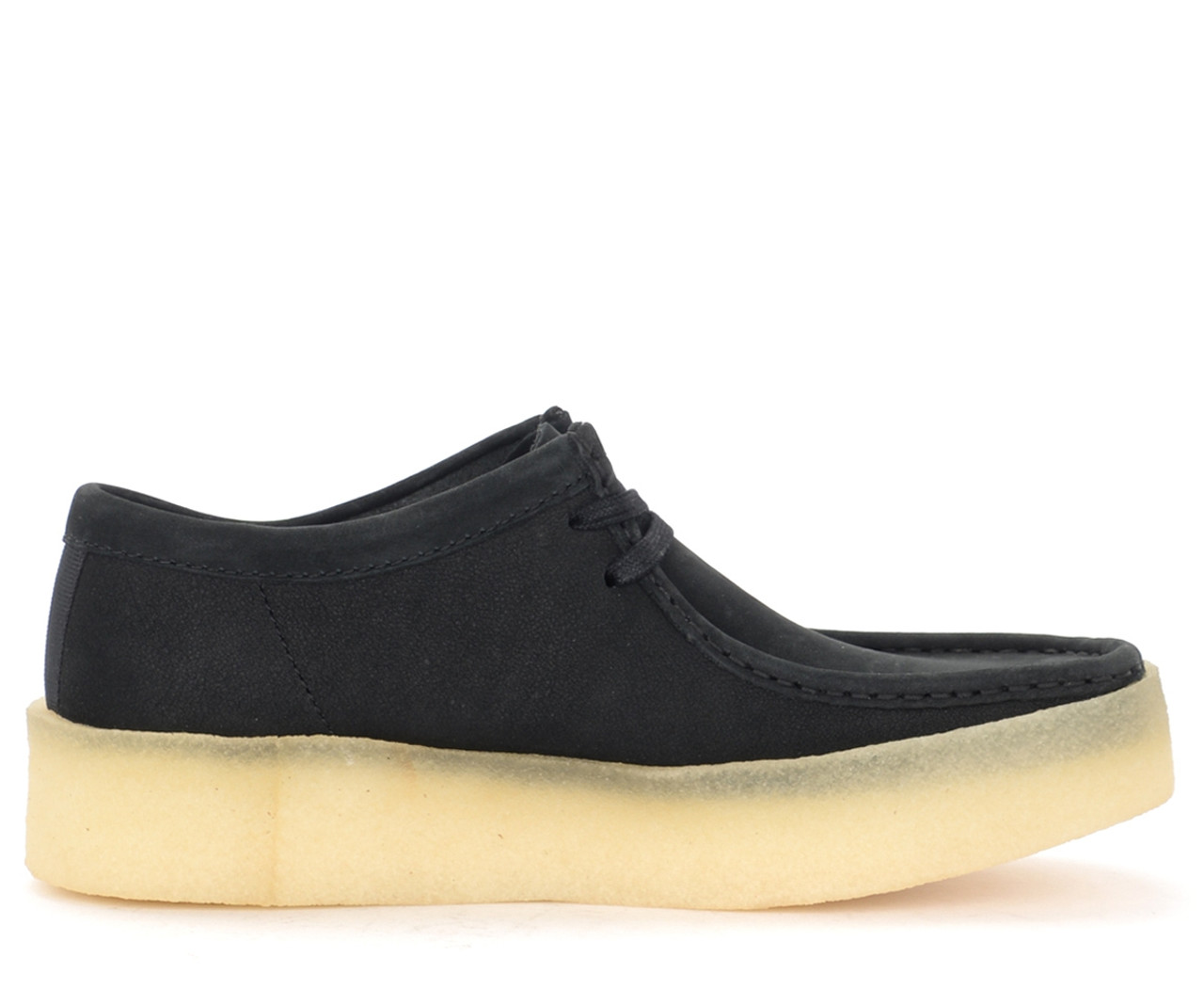 Heel Clarks Originals Wallabee in black nabuck | H-Brands