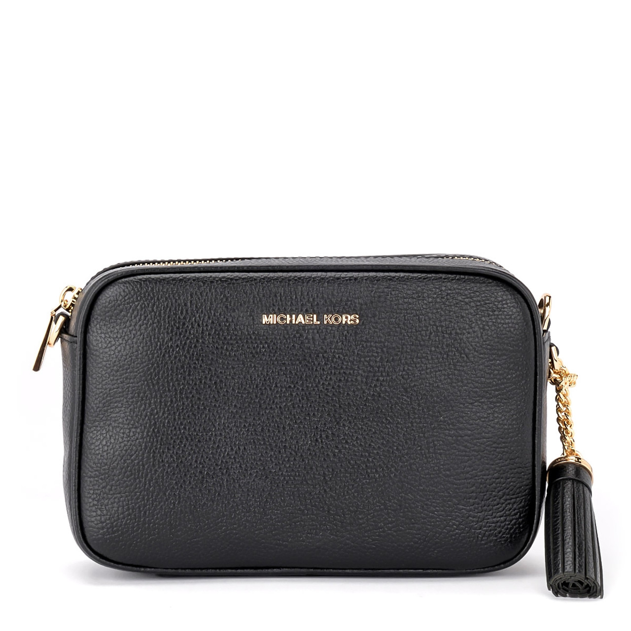 Shoulder bag Michael Kors Ginny Medium in black leather