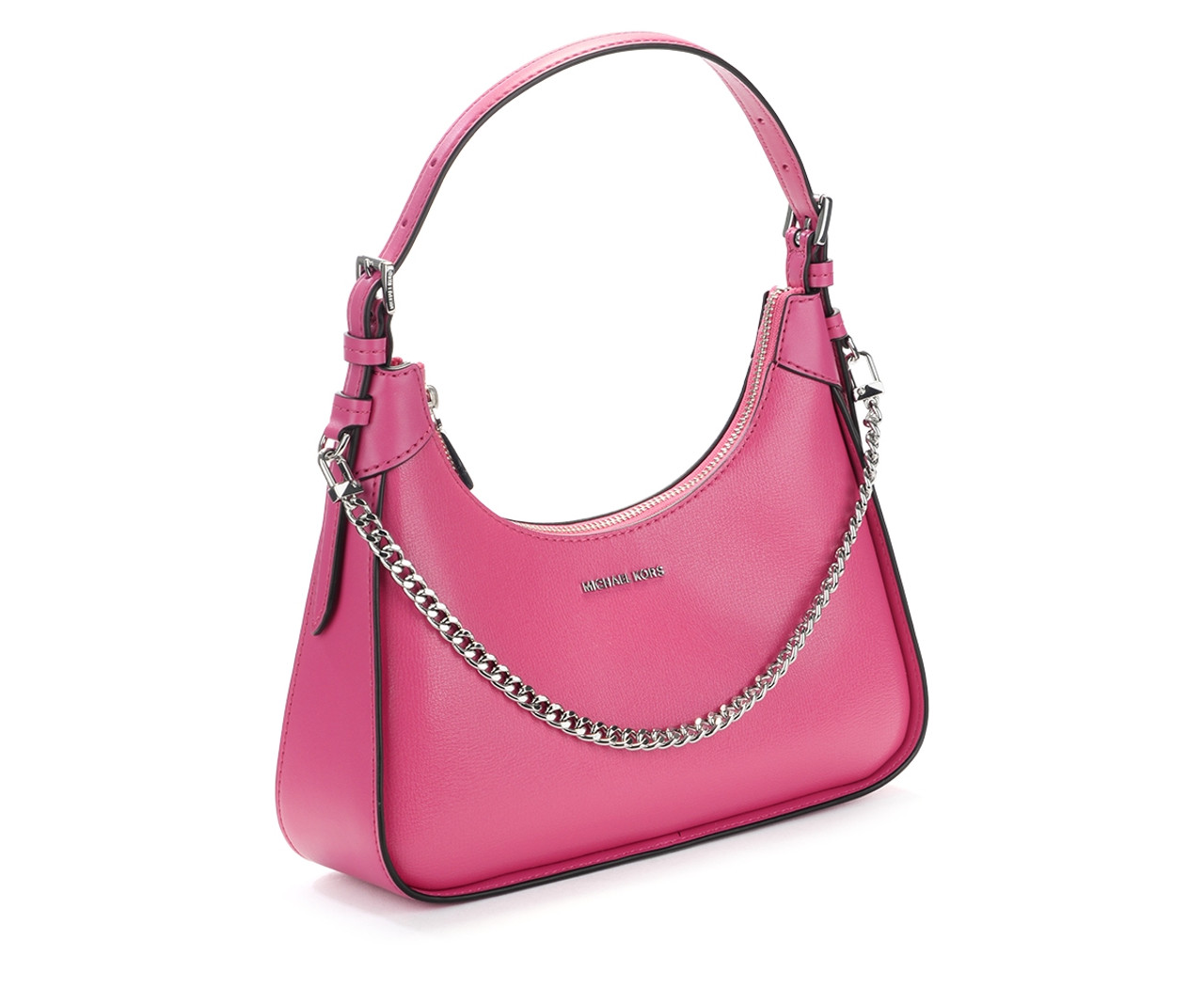 Michael Kors Ladies Greenwich Small Logo And Leather Crossbody Bag - Cerise  32H1SGRC5V-614 196163697819 - Handbags - Jomashop