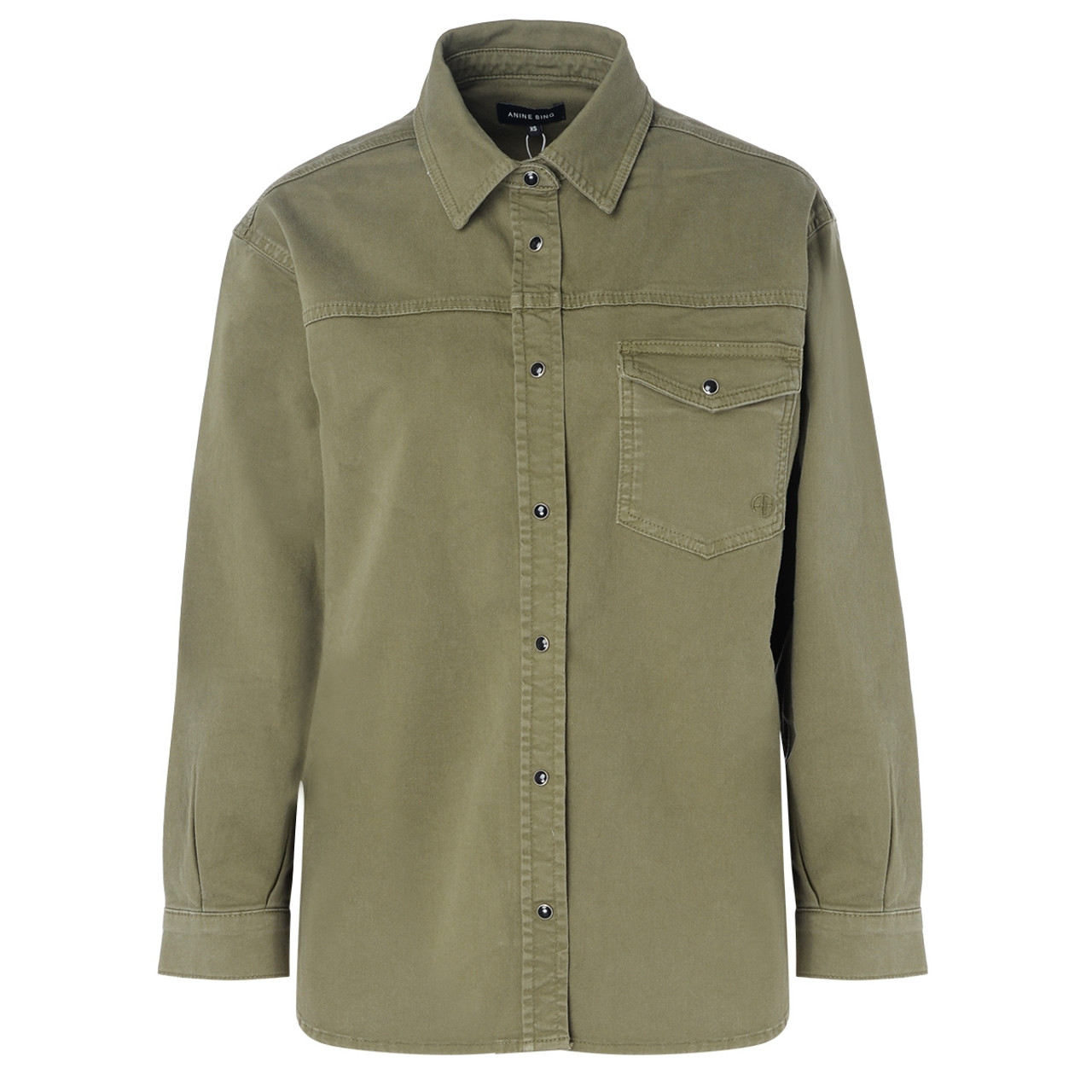 Shirt Anine Bing Sloan military green H Brands