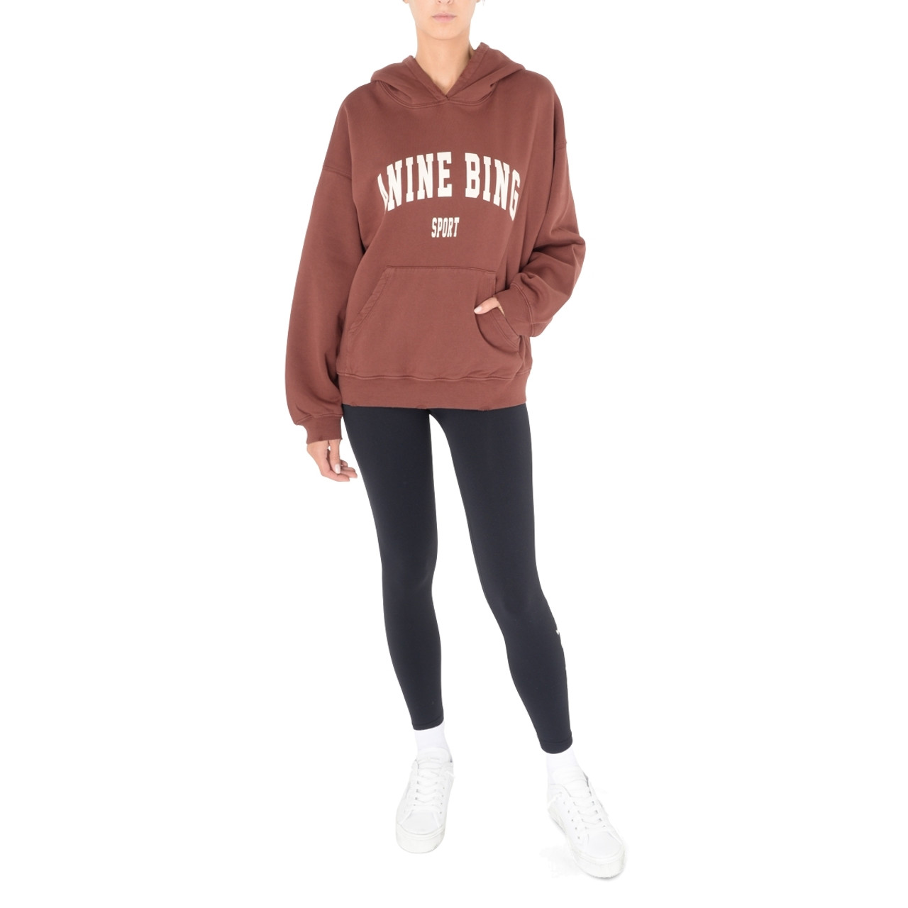 Sweatshirt Anine Bing Harvey burgundy color H Brands