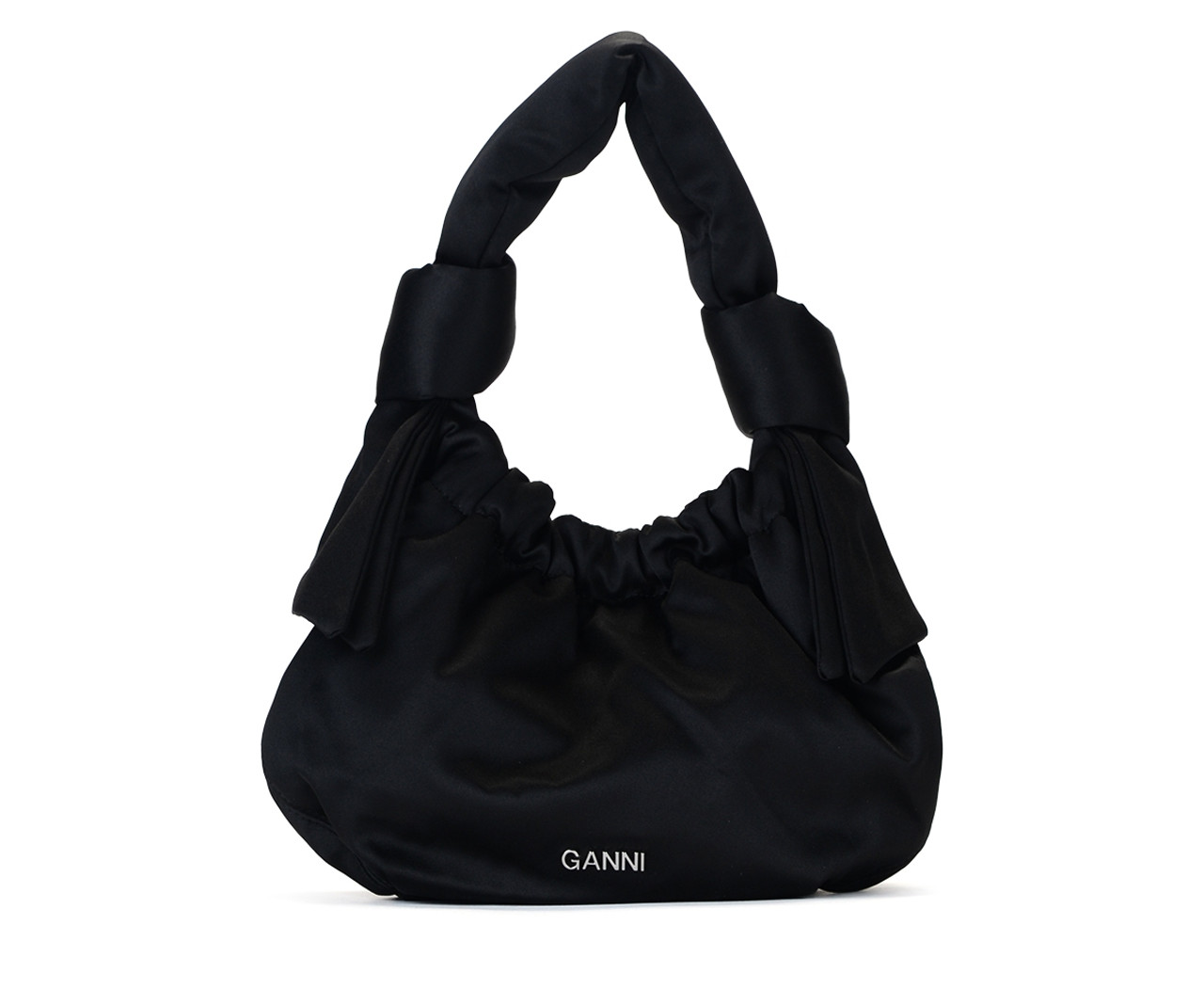 Shoulder bag Ganni Small Occasion Hobo black | H-Brands