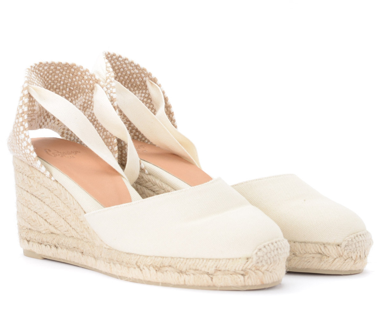 Wedge sandal Casta er Carina ivory color H Brands