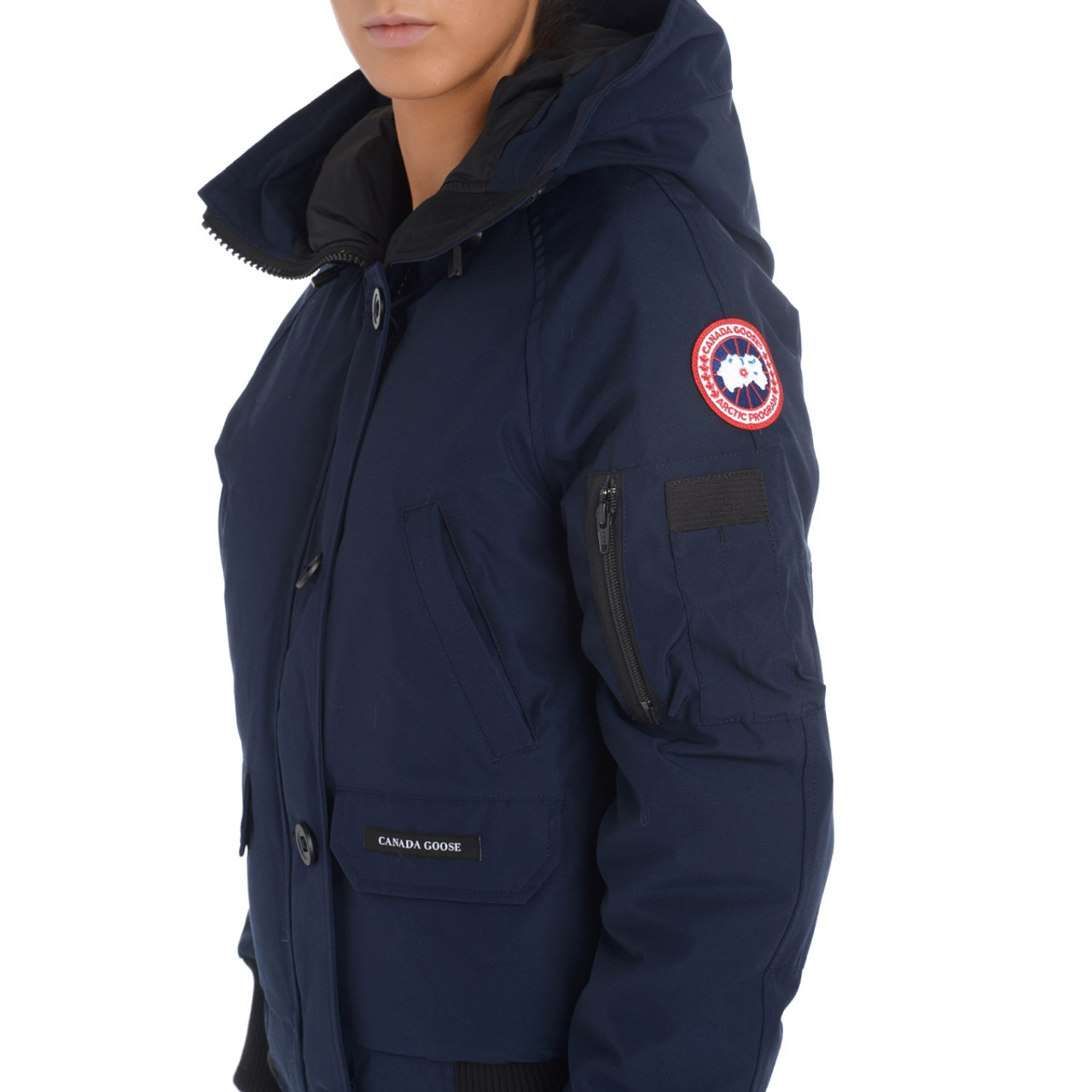 Bomber jacket Canada Goose Chilliwack in navy-colored technical