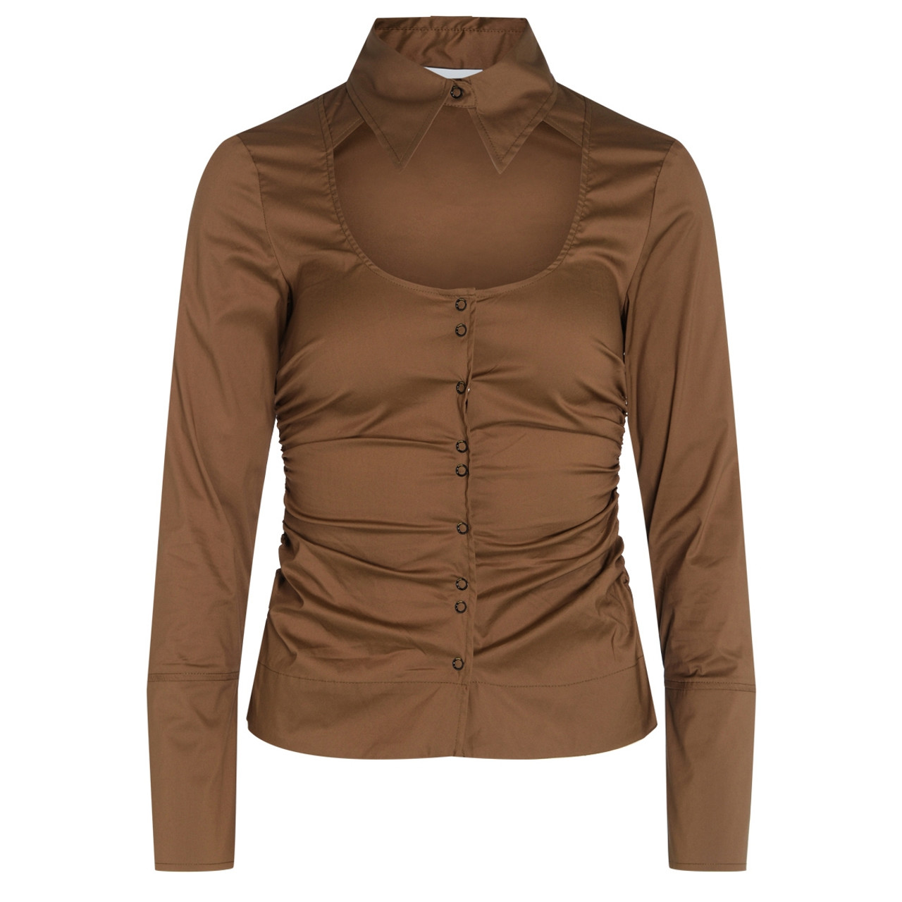 Shirt Ganni brown | H-Brands