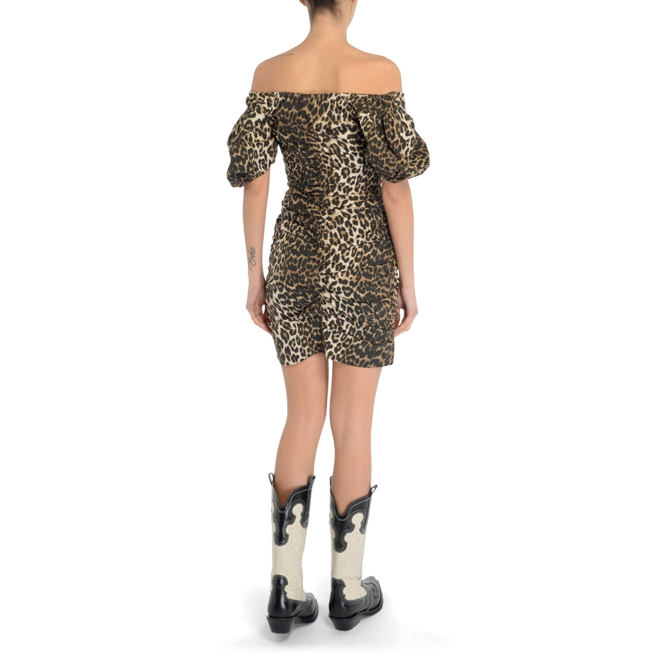 Mini robe imprimée léopard 2