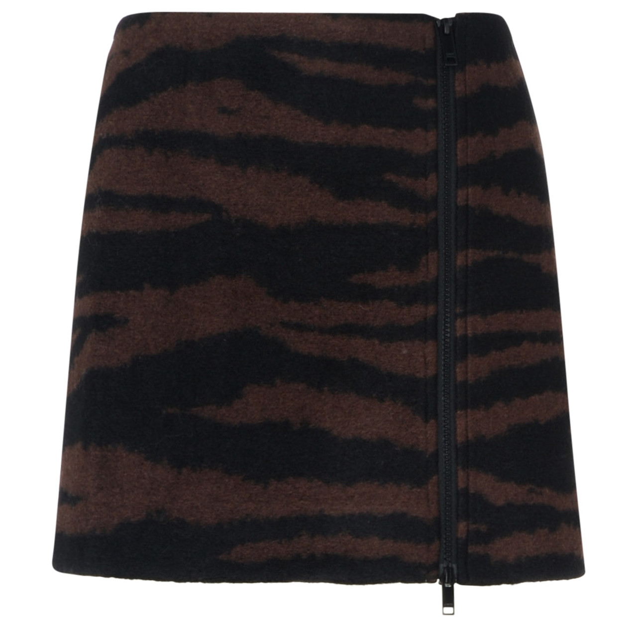 Logo Wool Jacquard Mini Skirt