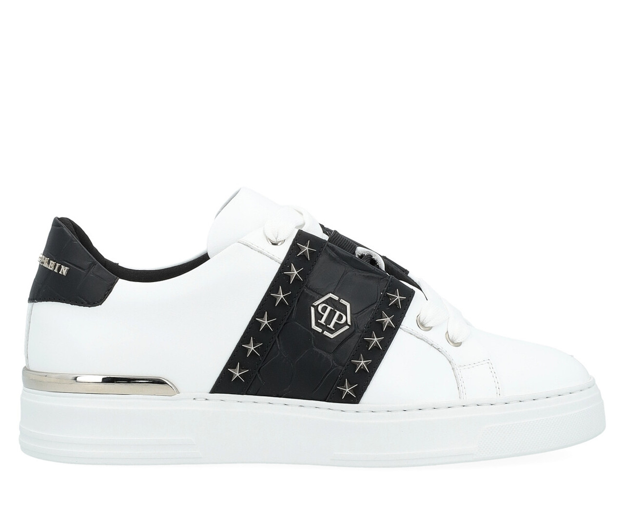 Philipp Plein Hexagon Low-top Leather Sneakers - Black