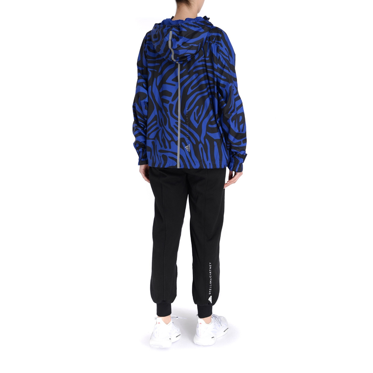 Windproof jacket Adidas by Stella McCartney blue with zebra print 