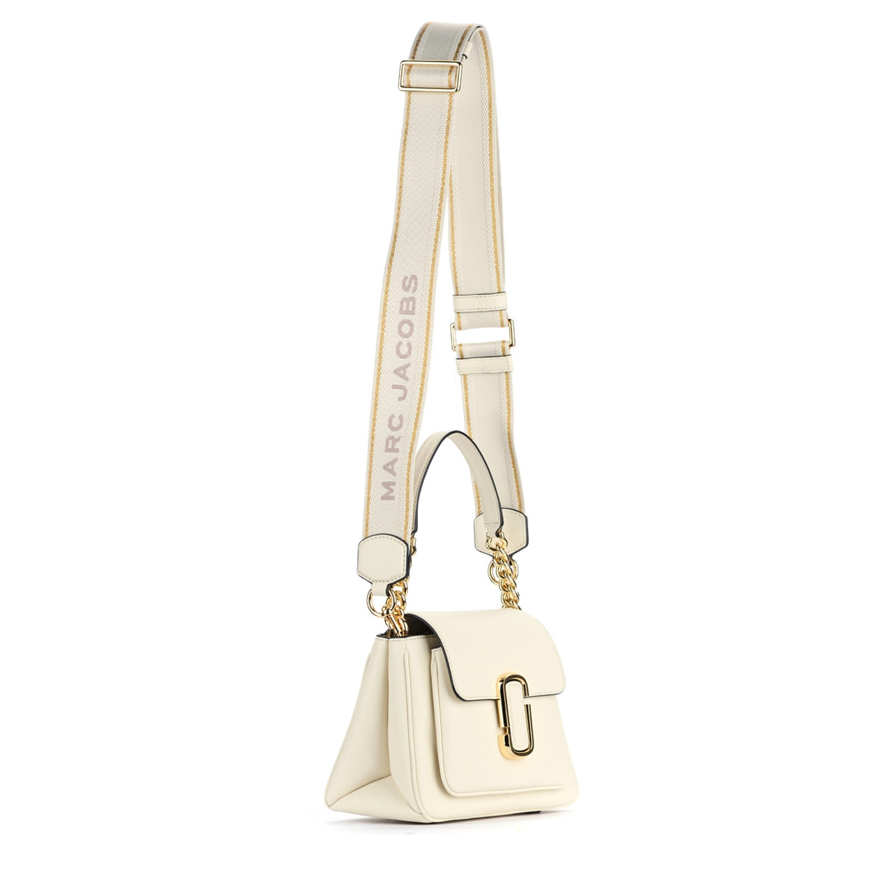 Bag The Marc Jacobs The J Marc Chain Mini Satchel in ivory leather