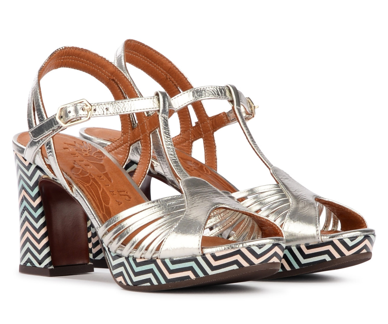 Heeled sandal Chie Mihara Kija silver H Brands