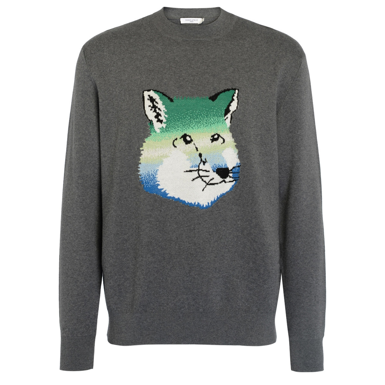 Maglione Maison Kitsuné Vibrant Fox Head grigio