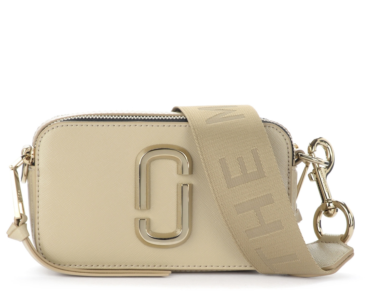 Shoulder bag Marc Jacobs The Snapshot DTM in khaki leather.