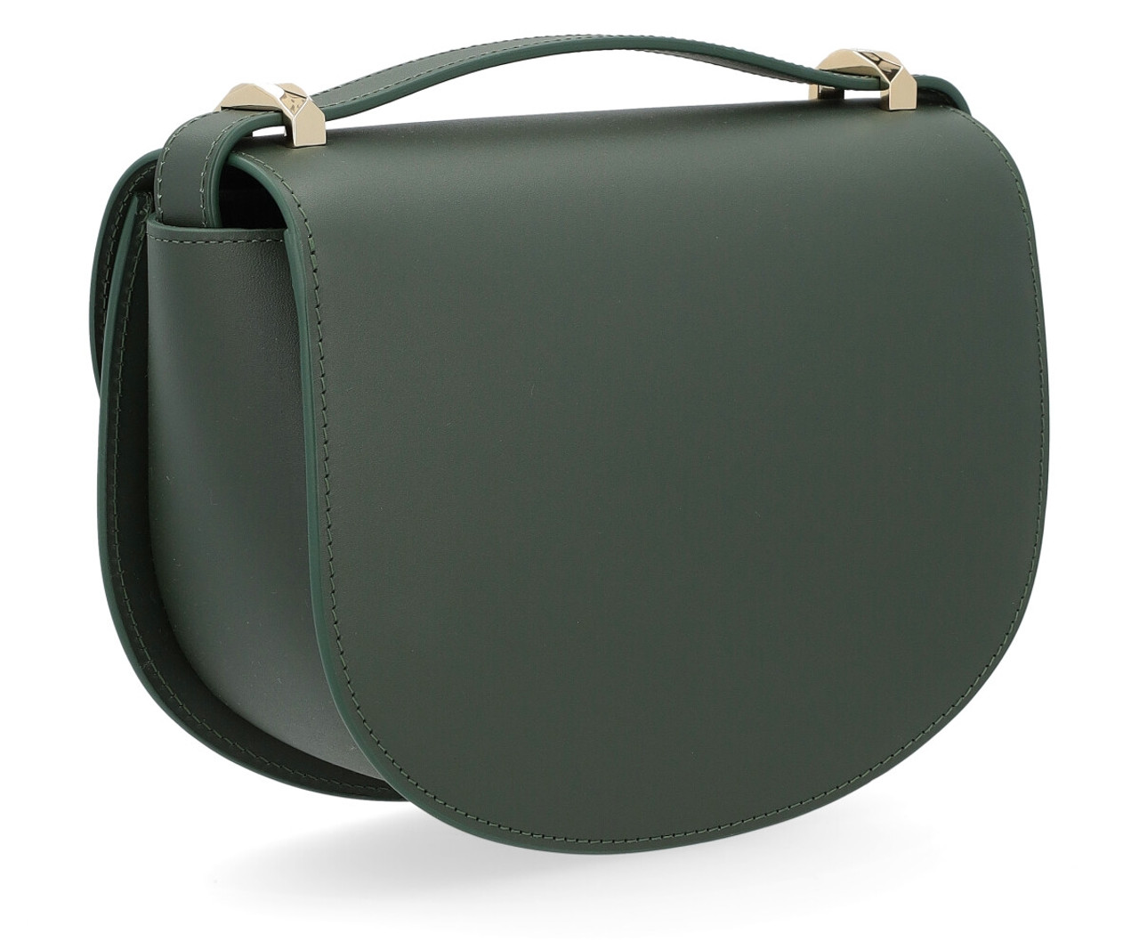 Bag A.P.C. Geneve in dark green leather