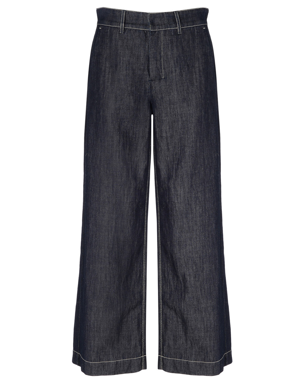 Pantalone ampio 'S Max Mara in denim blu