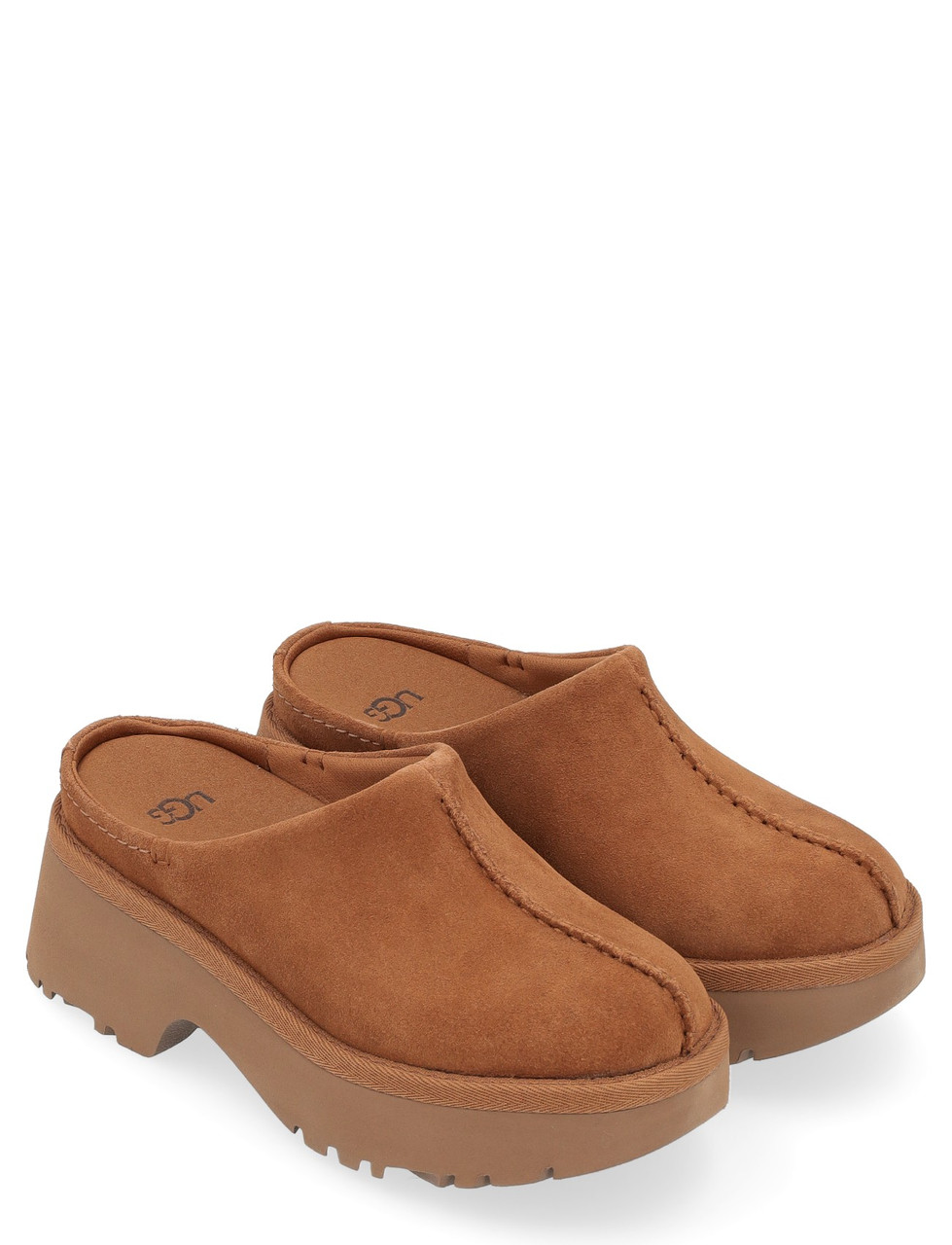 UGG New Heights Leather-colored Sabot