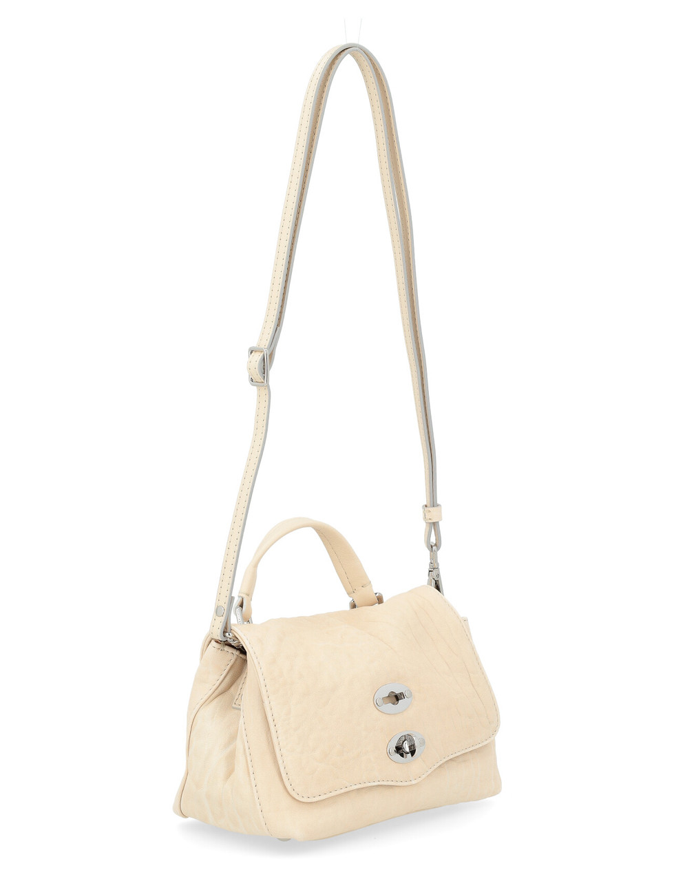 Bag Zanellato Postina Sansone Baby in white leather