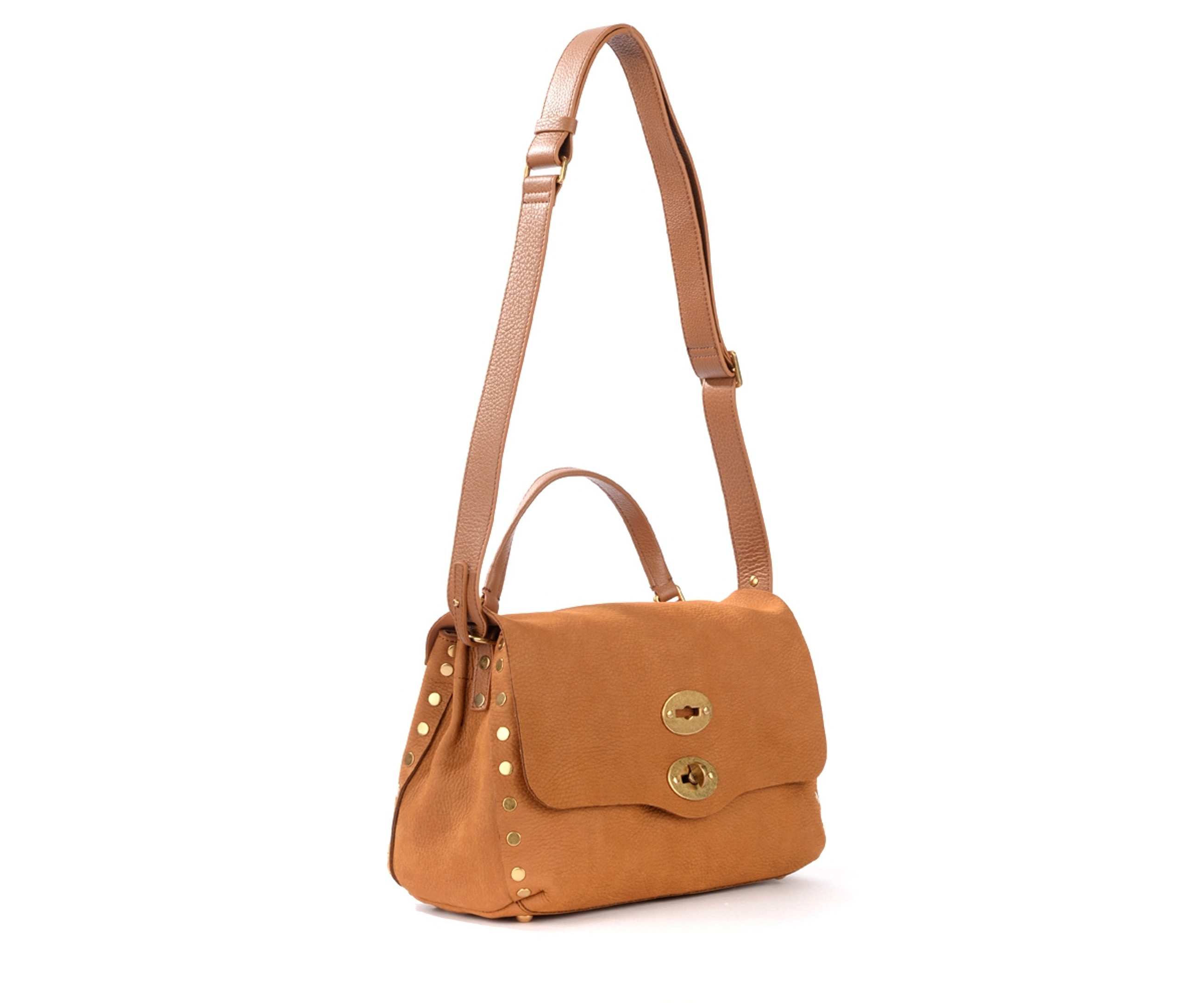 Borsa Zanellato Postina Jones S in pelle color brandy | H-Brands