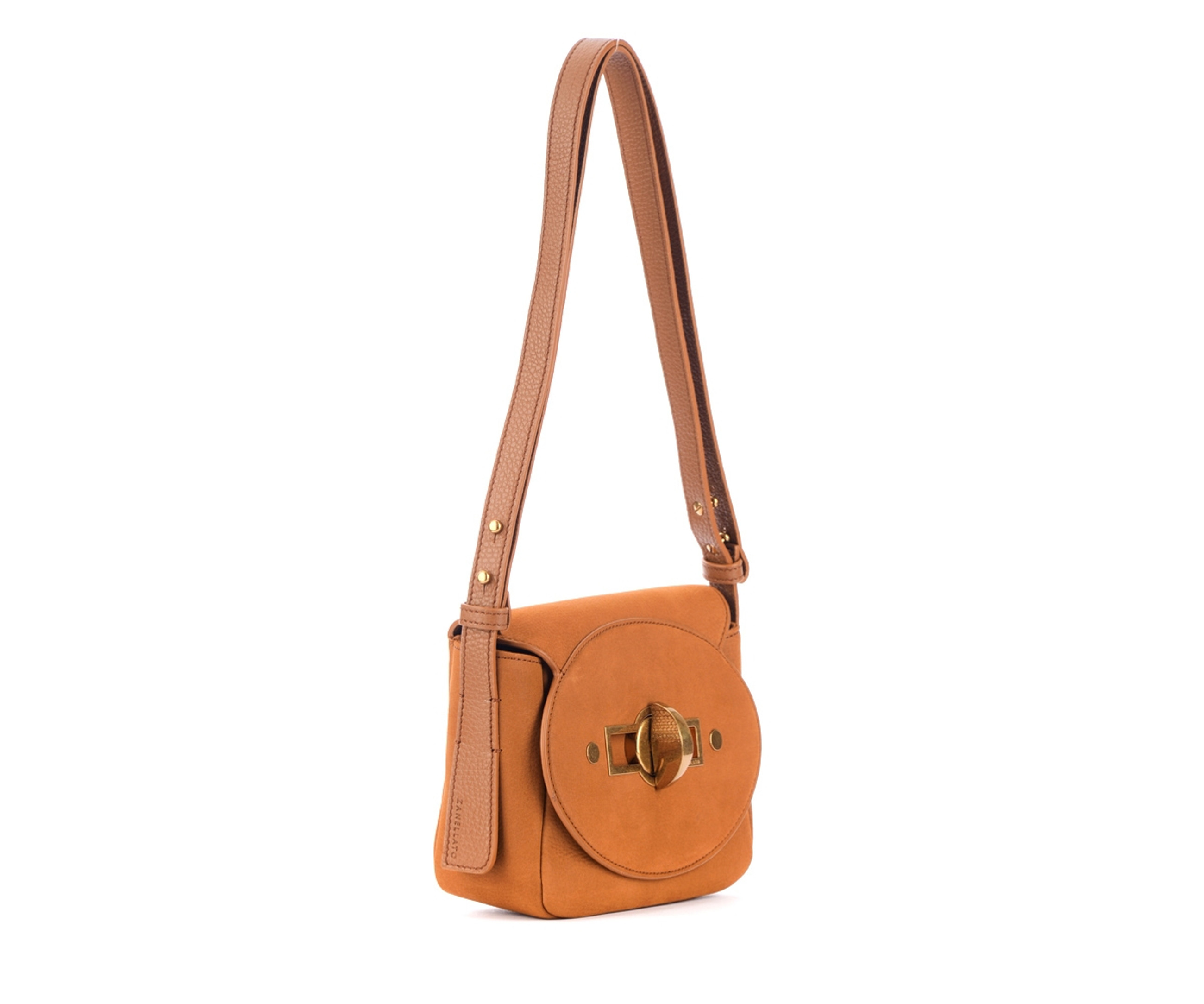 Borsa Zanellato Tina Jones S in pelle color brandy | H-Brands