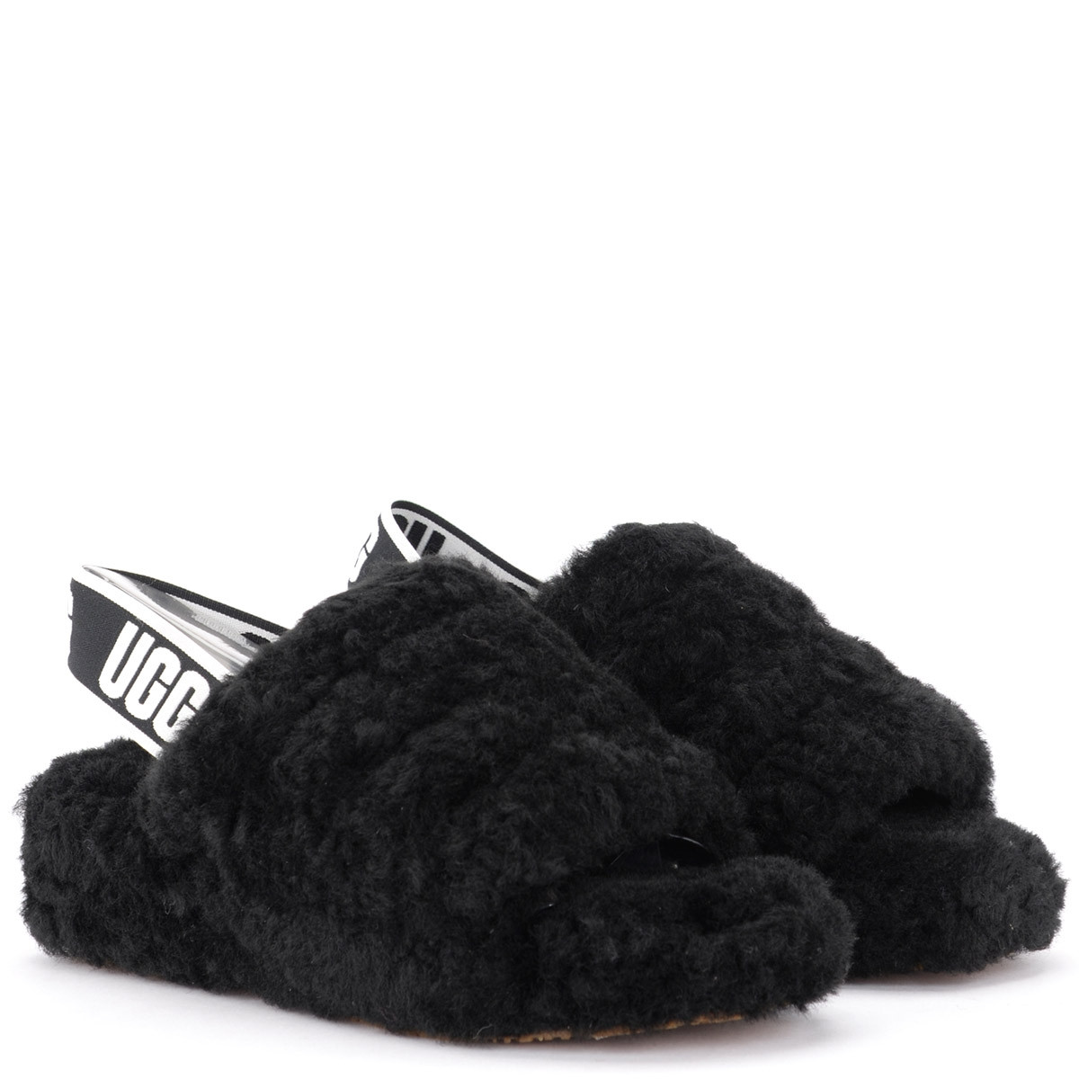 Black Ugg Slippers Yeah Slide Uggs UGG Fluff Yeah Slide Slippers