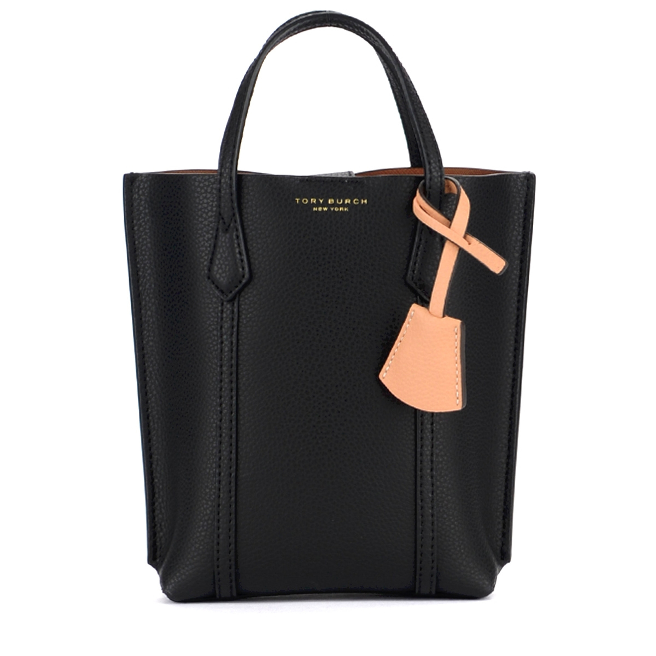 トートバッグ Tory Burch 'Perry' small shopping bag Mini shopping bag Tory Burch Perry in black leather | H-Brands
