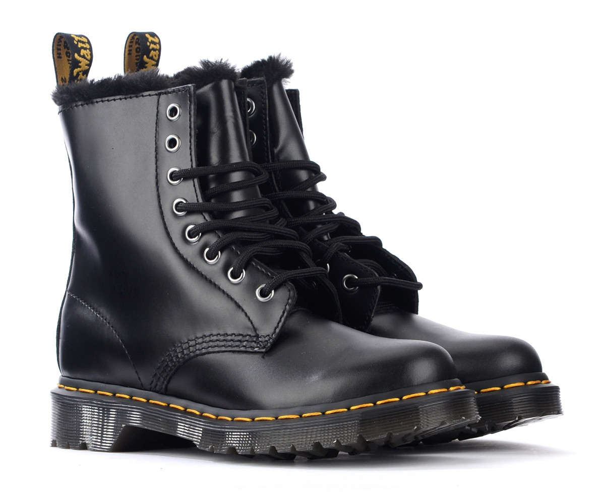 Anfibio Martens 1460 Serena in pelle grigio scuro