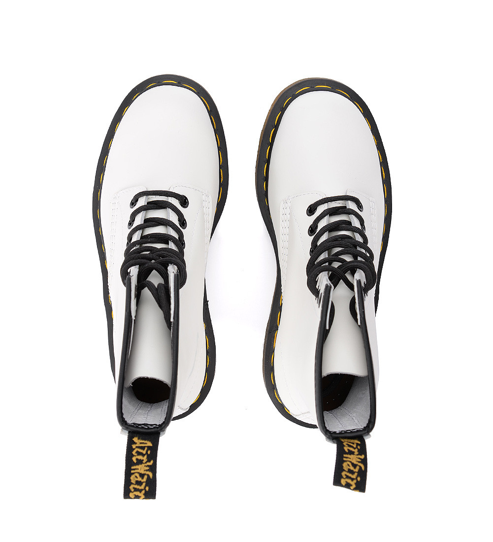 Botte combat Martens 1460 Smooth en cuir blanc H-Brands