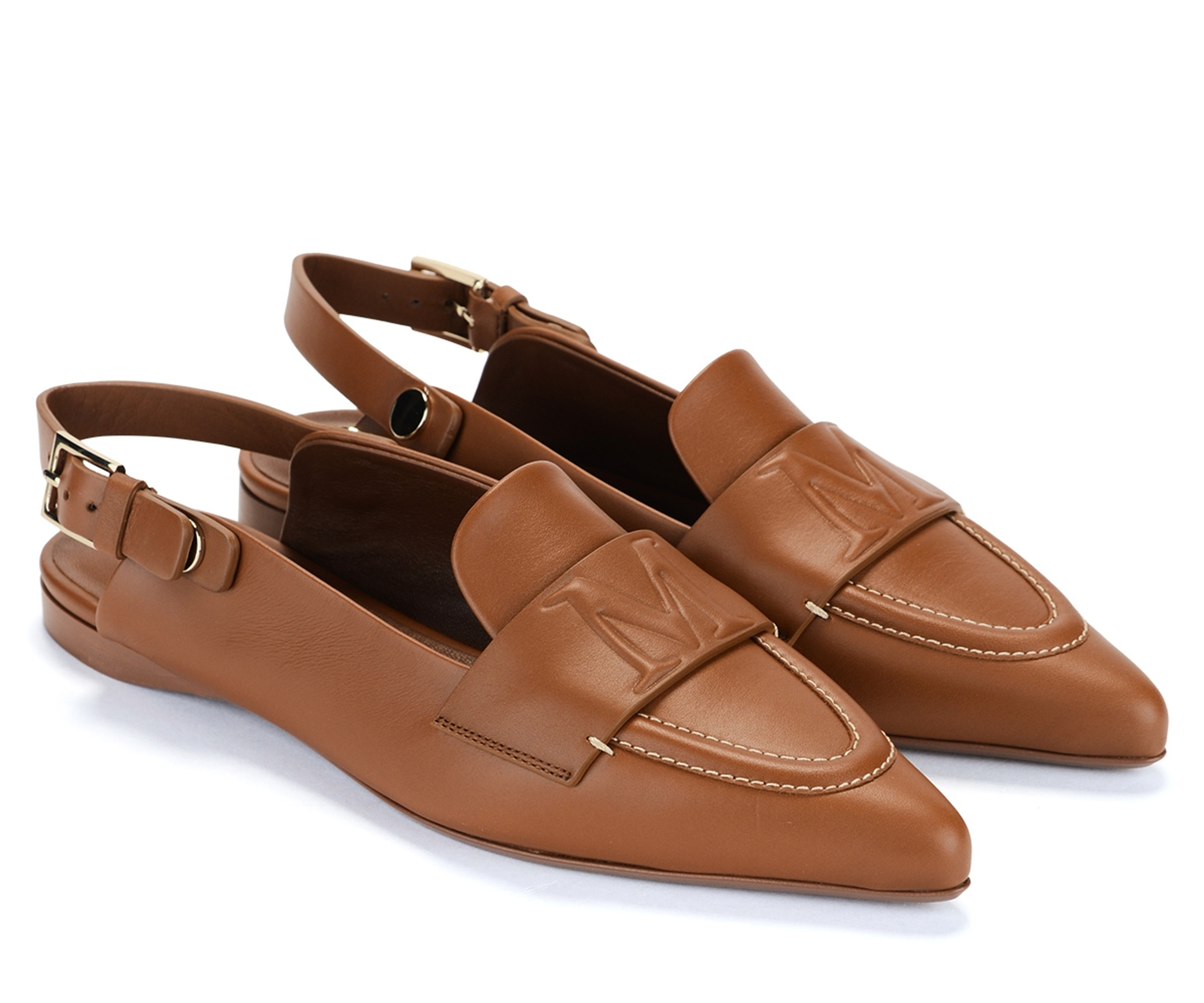 MAX MARA【関税送料込&SALE価格】ベルベットローファー 10mm Loafer slingback Max Mara leather color | H-Brands