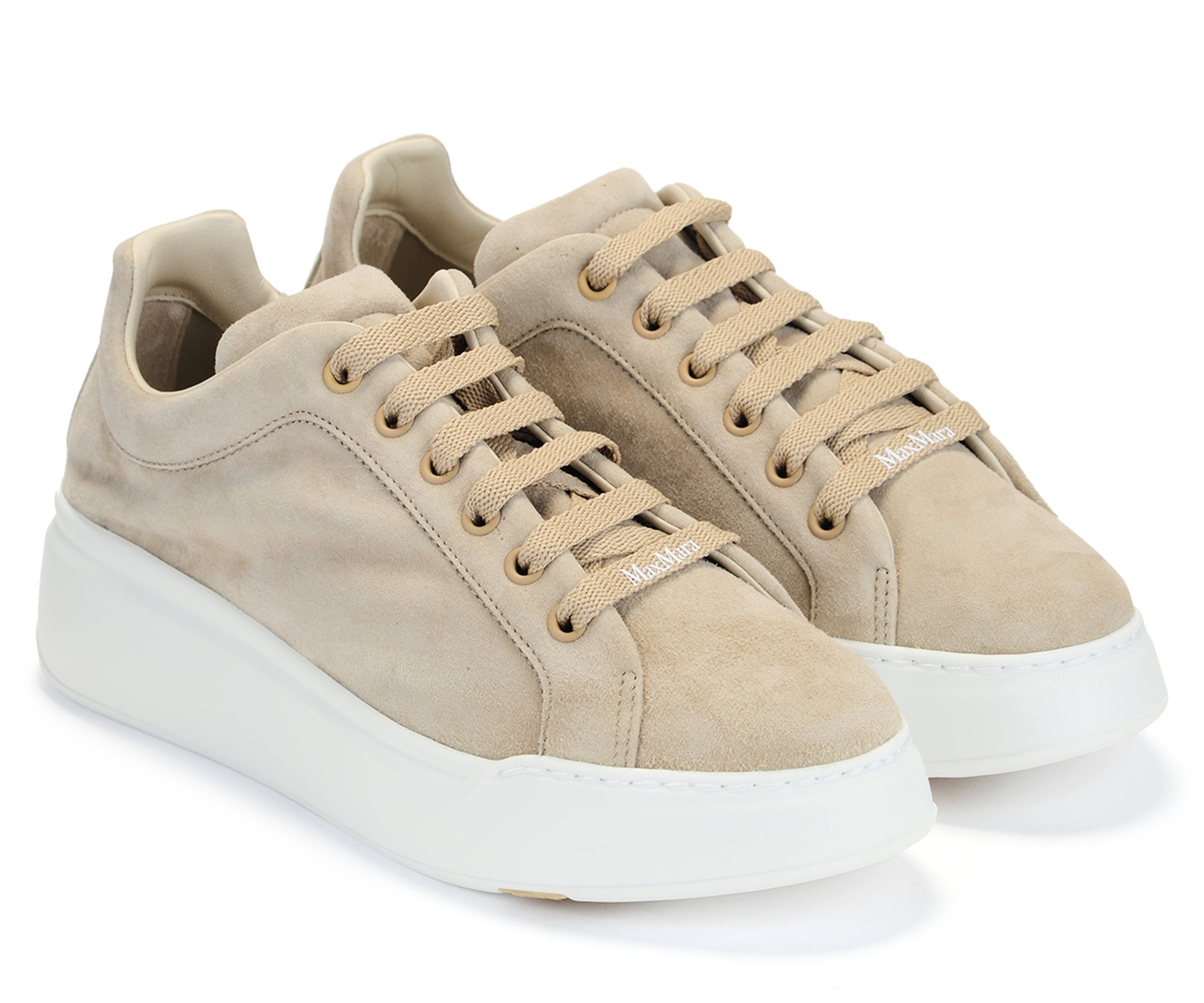 【関税込み】Max Mara ベージュ Maxisf スニーカー Sneaker Max Mara Maxisf in beige suede | H-Brands