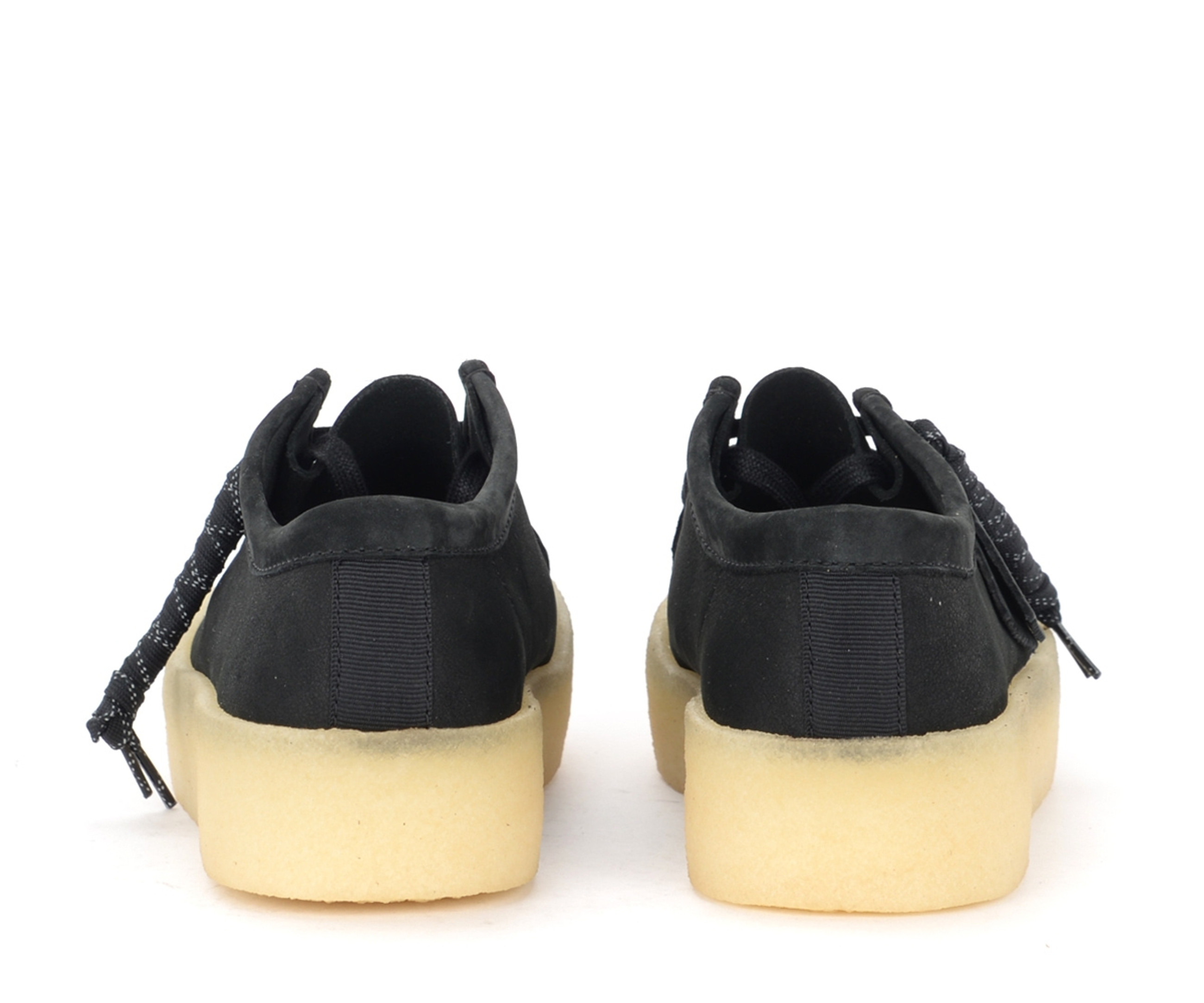 Heel Clarks Originals Wallabee in black nabuck | H-Brands