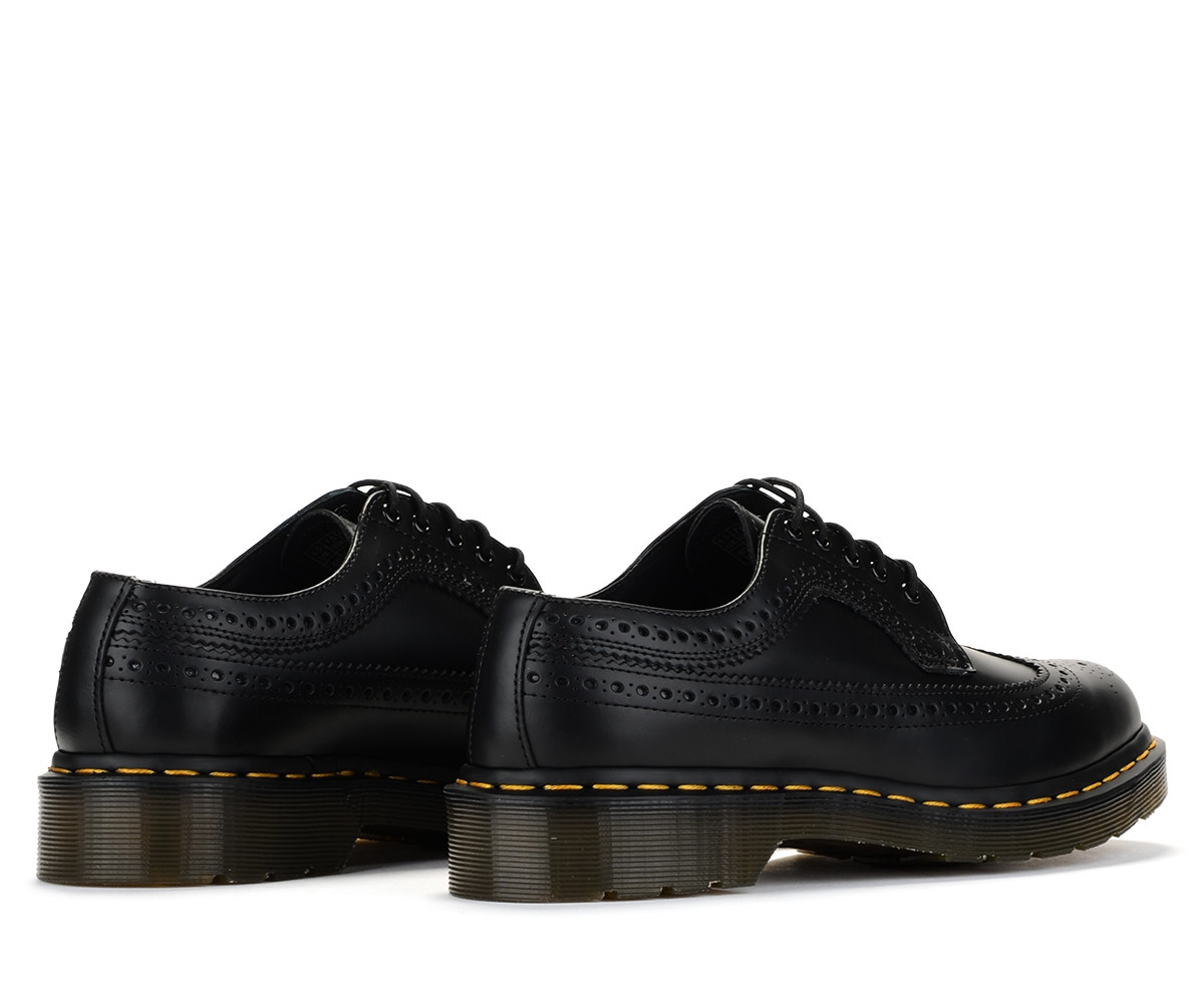 Lace up shoe Martens 3989 YS Smooth in black leather H-Brands