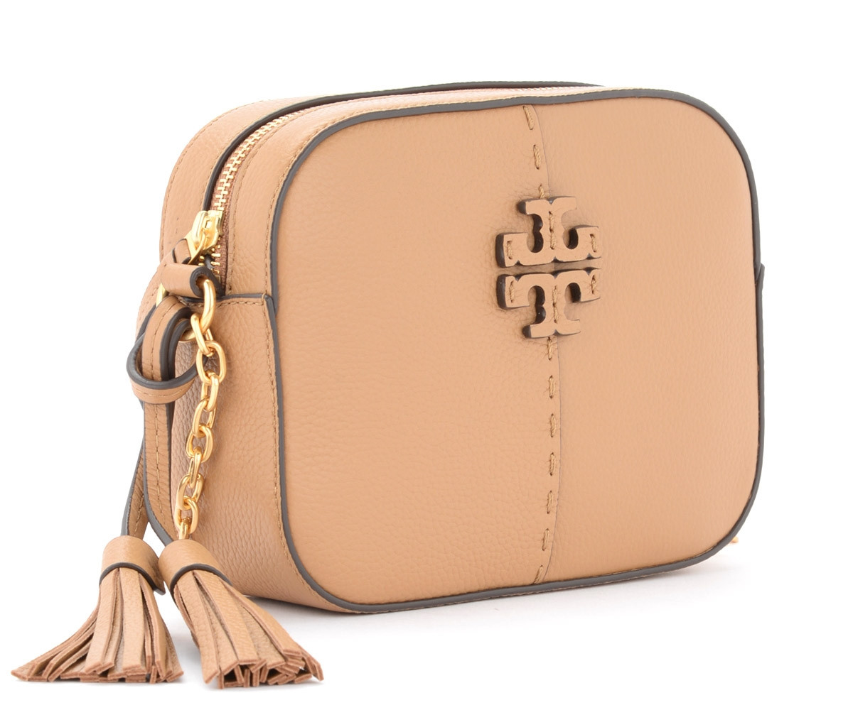 Tory Burch Crossbody bag in beige leather | H-Brands