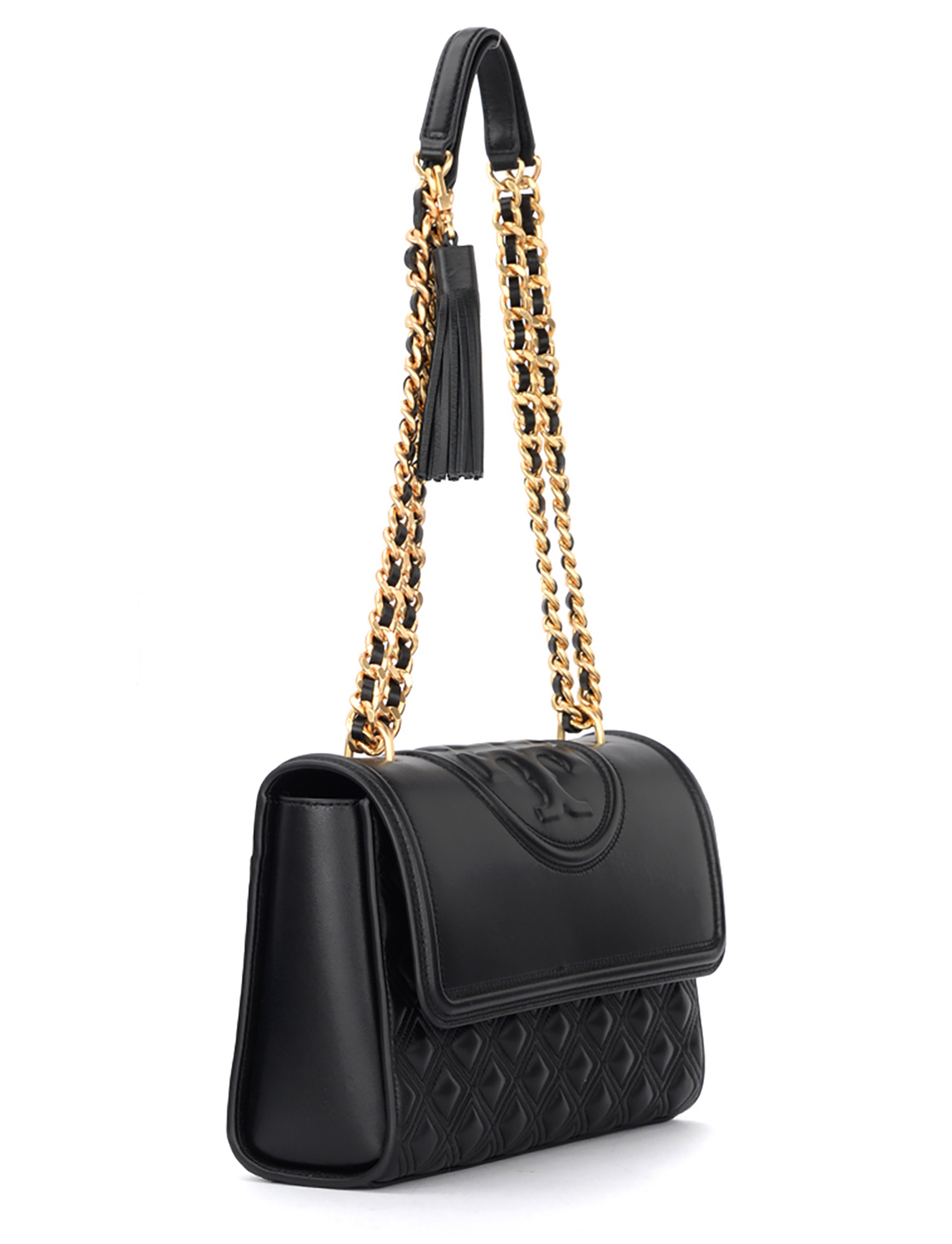 Shoulder bag Tory Burch Fleming black with diamond stitching Shoulder bag Tory Burch Fleming black with diamond stitching