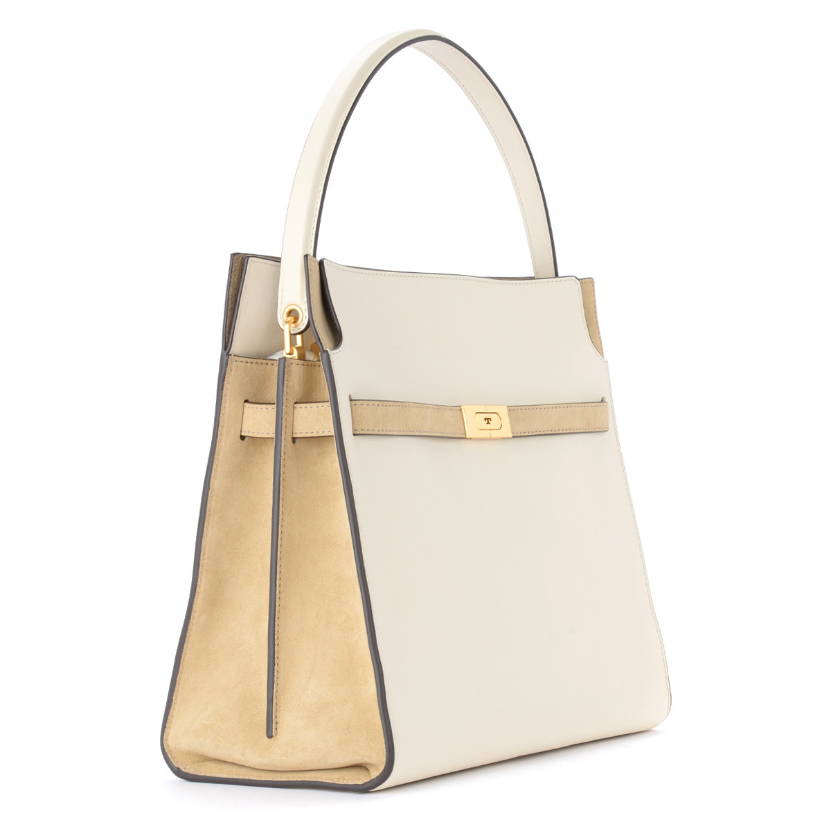 Tory Burch Radziwill Double Handbag in Ivory Leather | H-Brands