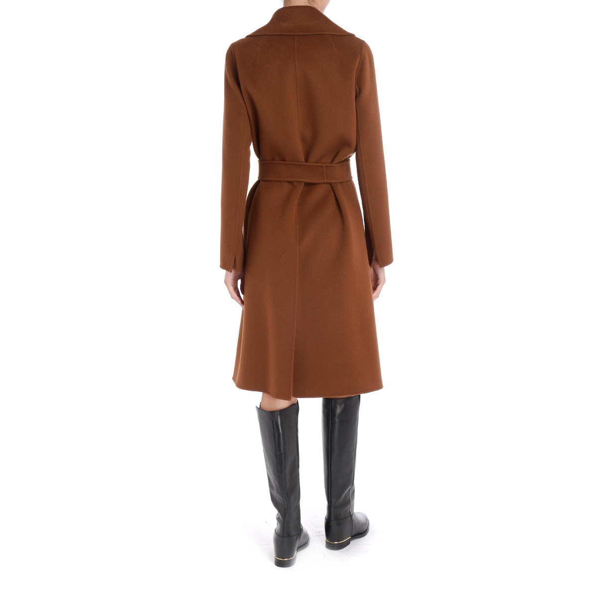 S Max Mara brown wool midi coat | H-Brands