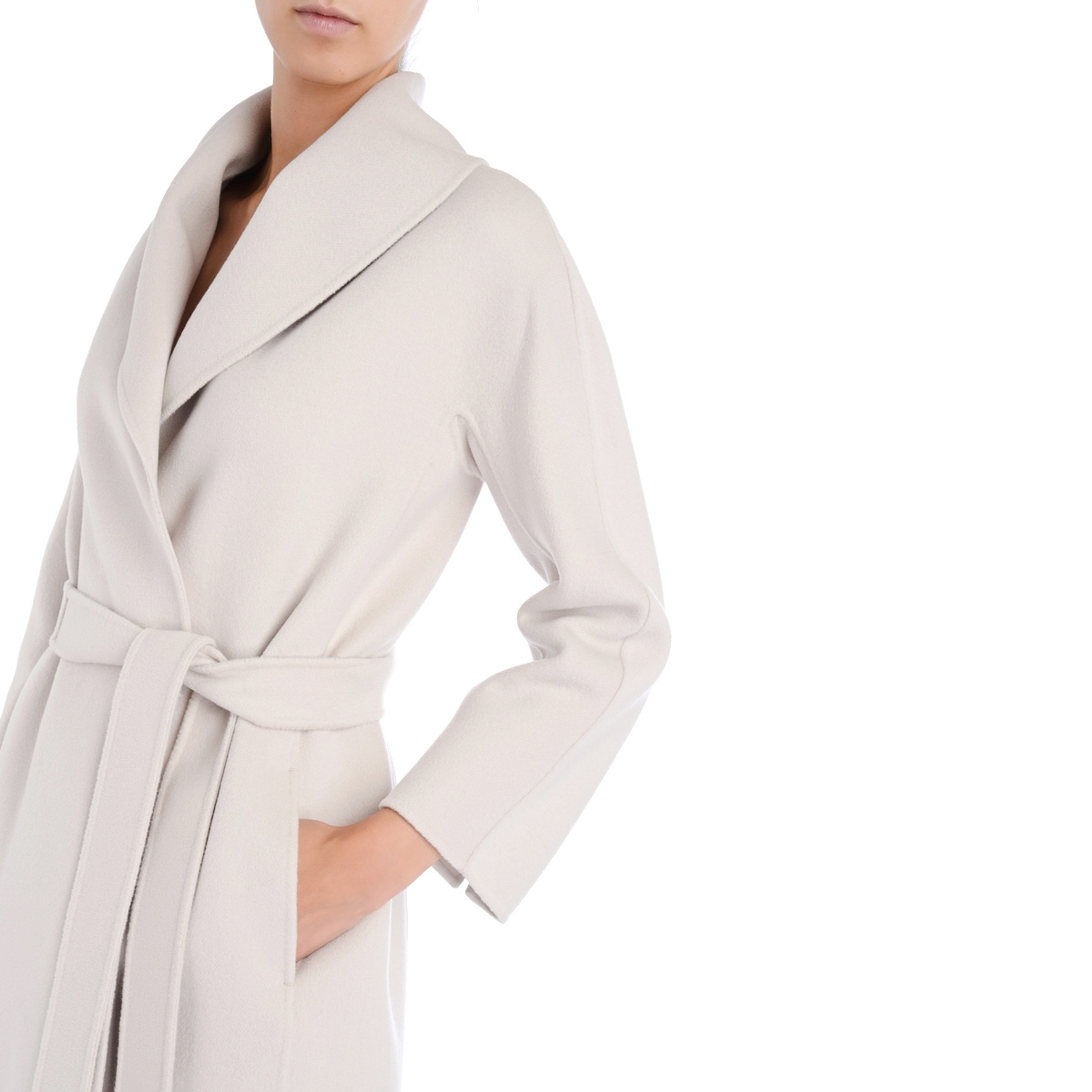 Midi coat 'S Max Mara Messi sand color | H-Brands