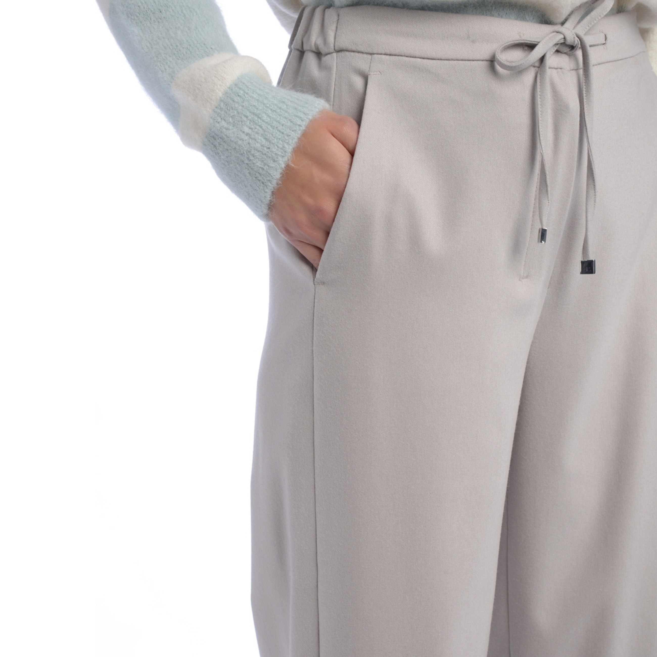 Pantalone 'S Max Mara Floria ecru | H-Brands