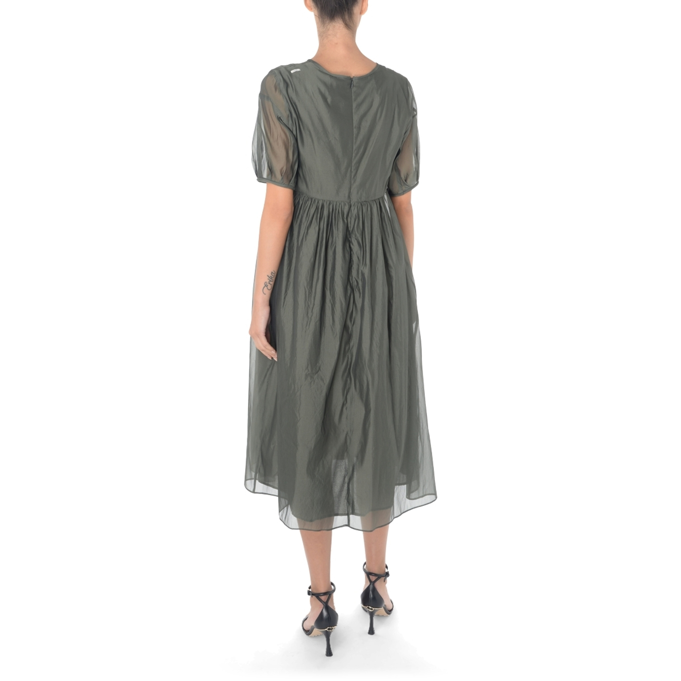 ワンピース Max Mara 'Fatoso' dress S Max Mara Fatoso dress in cotton organza and green silk | H