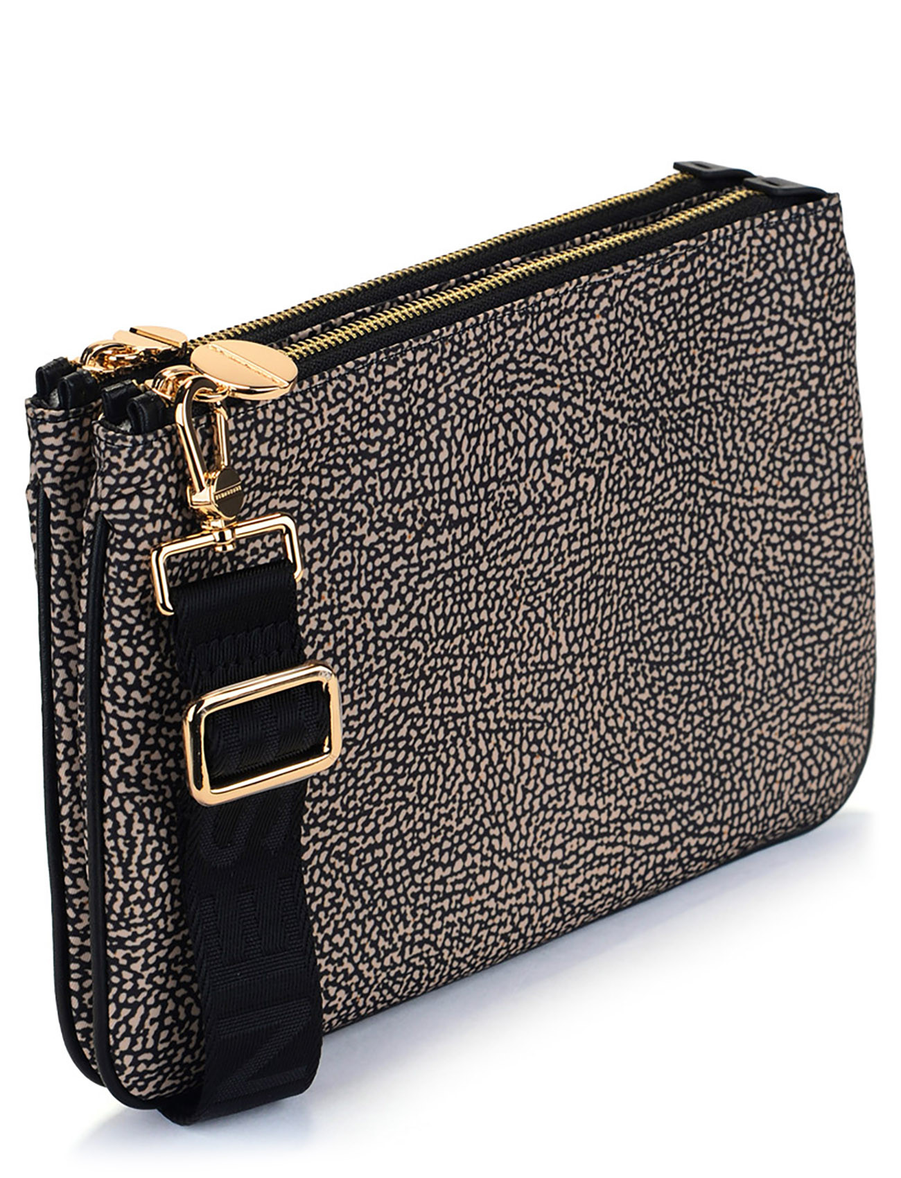 Borbonese Eco Line Small Crossbody bag in natural color nylon H