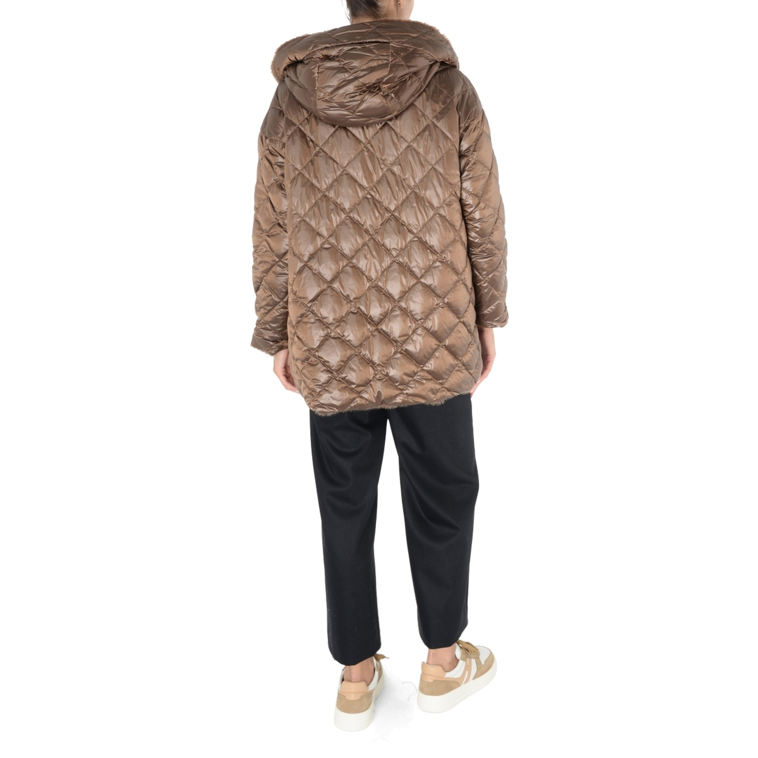 アウターその他 MAX MARA THE CUBE 'Licia' reversible jacket Brown MAX MARA The Cube quilted shell down jacket | NET-A-PORTER