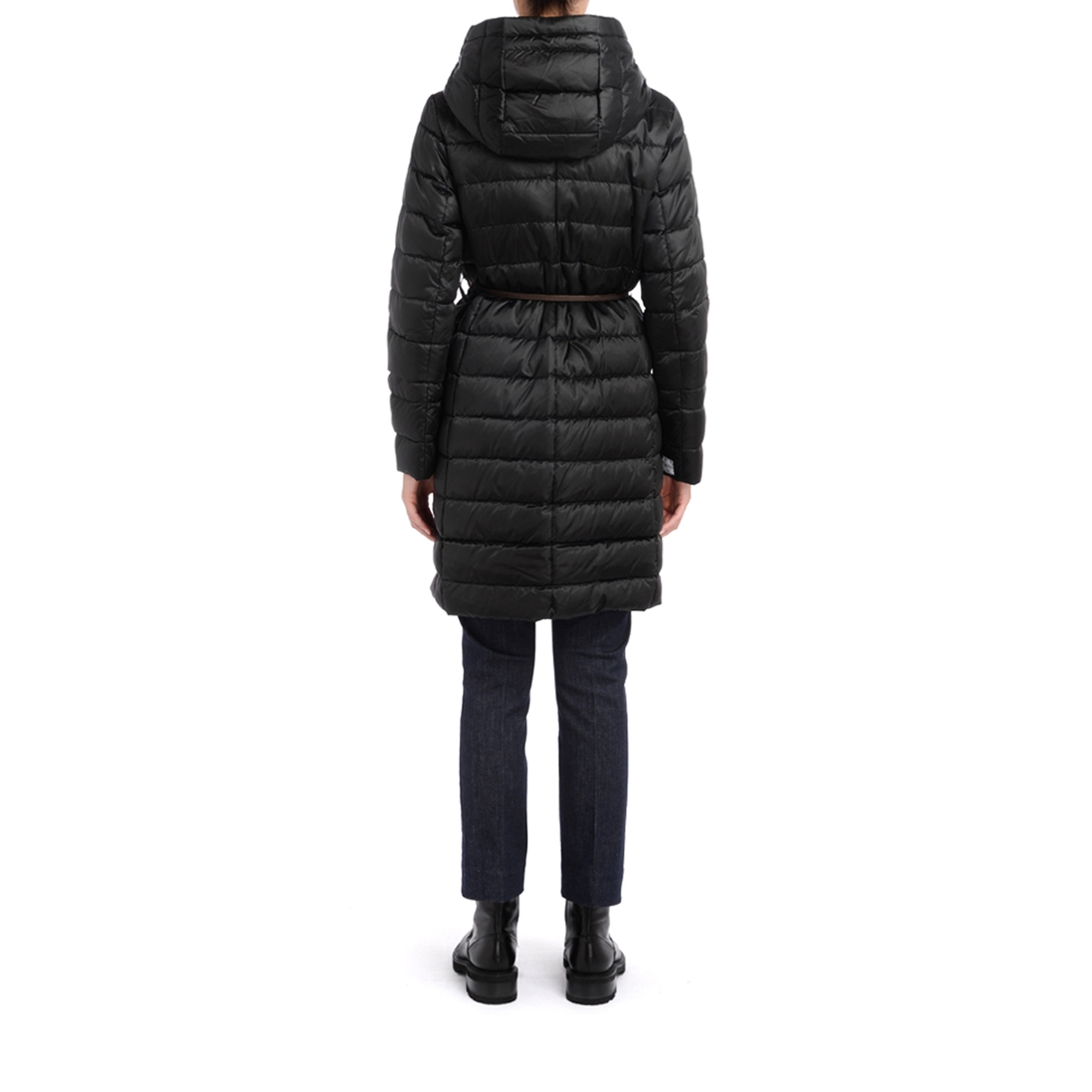 MAX MARA|DOWN JACKETS (NOVEF (29496025 019 / 2949602560 Down jacket reversible Max Mara Novef satin anti-drip black