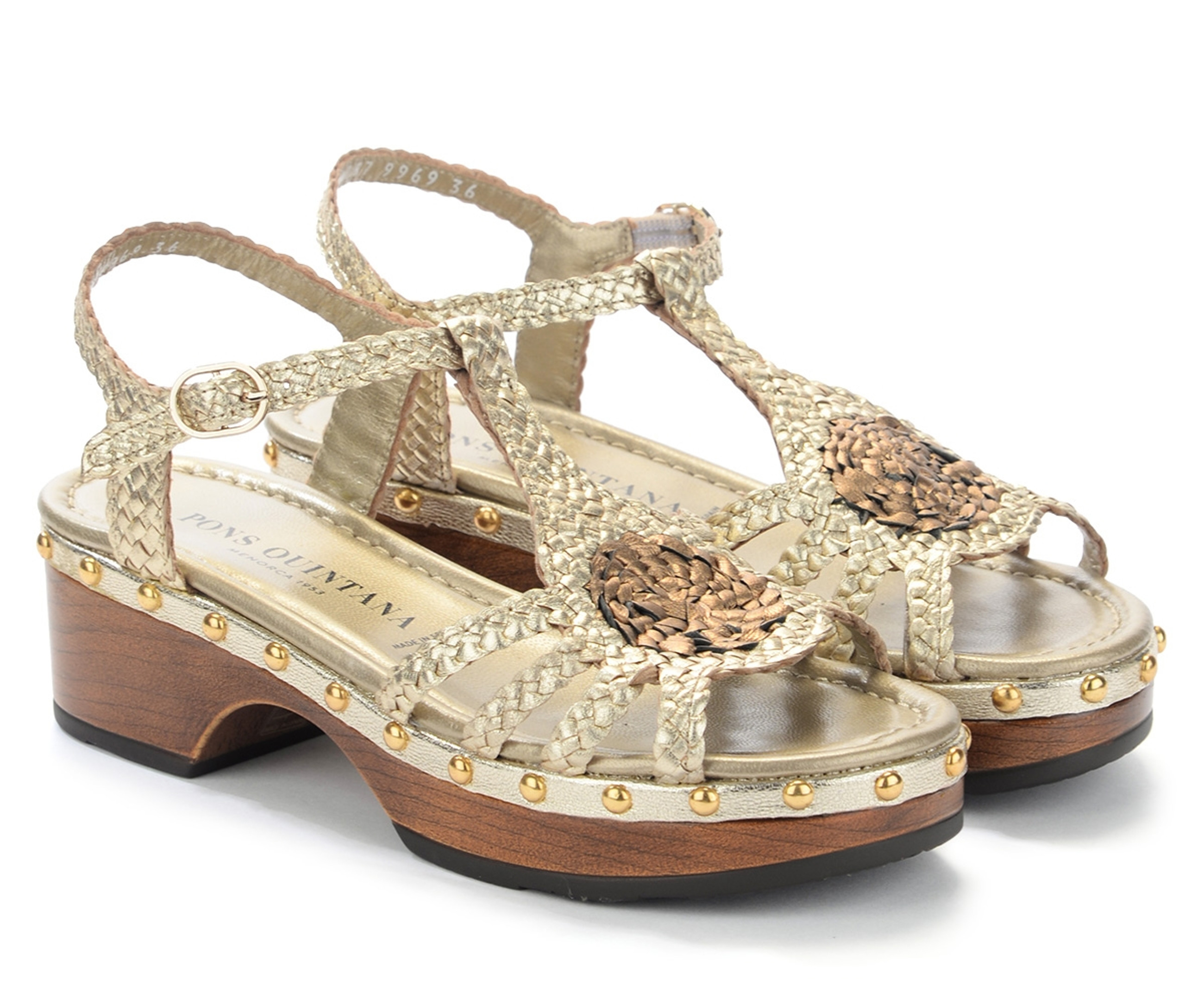 Heeled sandal Pons Quintana Sabina platinum color | H-Brands Heeled sandal Pons Quintana Sabina platinum color | H-Brands