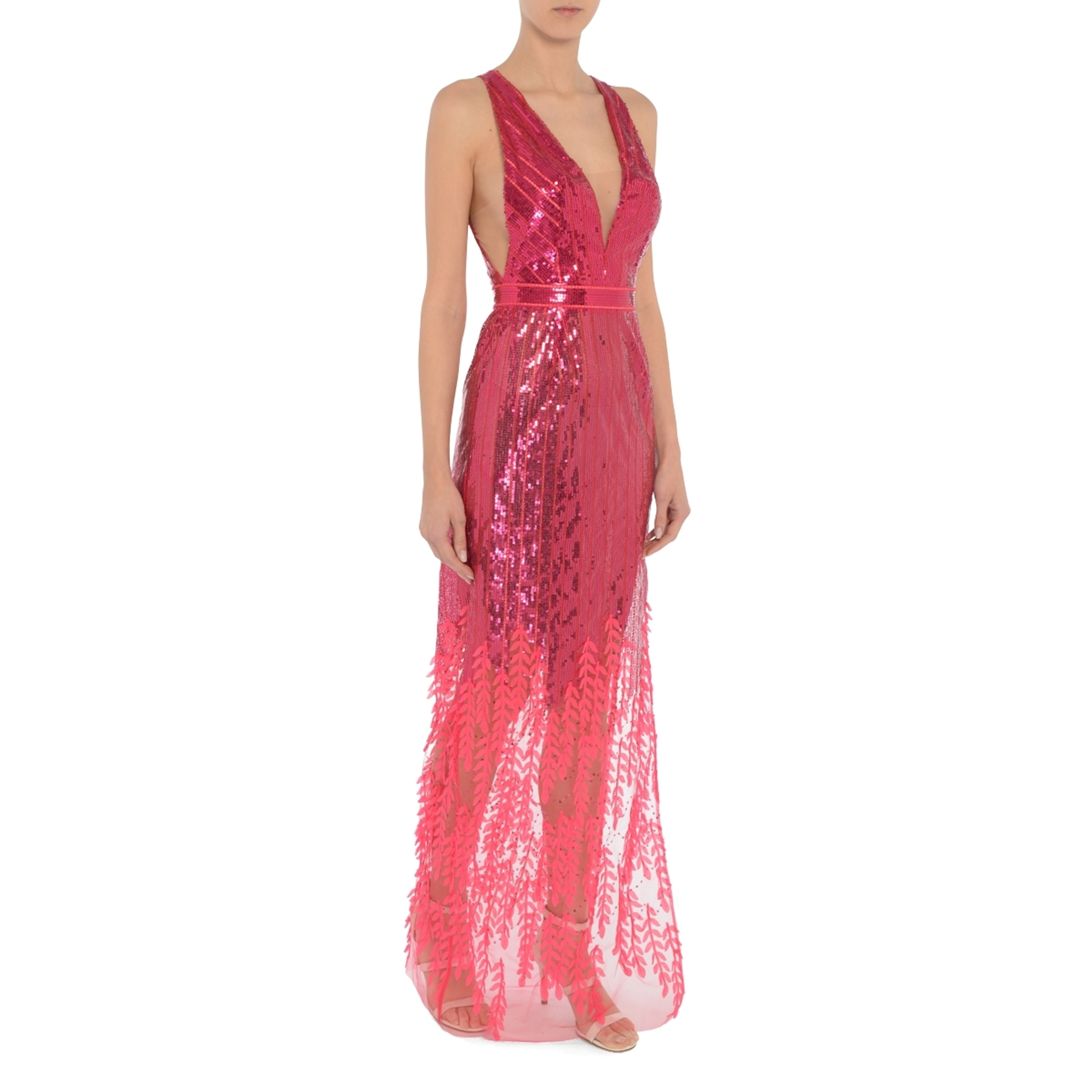 パーティードレス Elisabetta Franchi Red Carpet Dress Red Carpet dress Elisabetta Franchi in fuchsia sequins | H