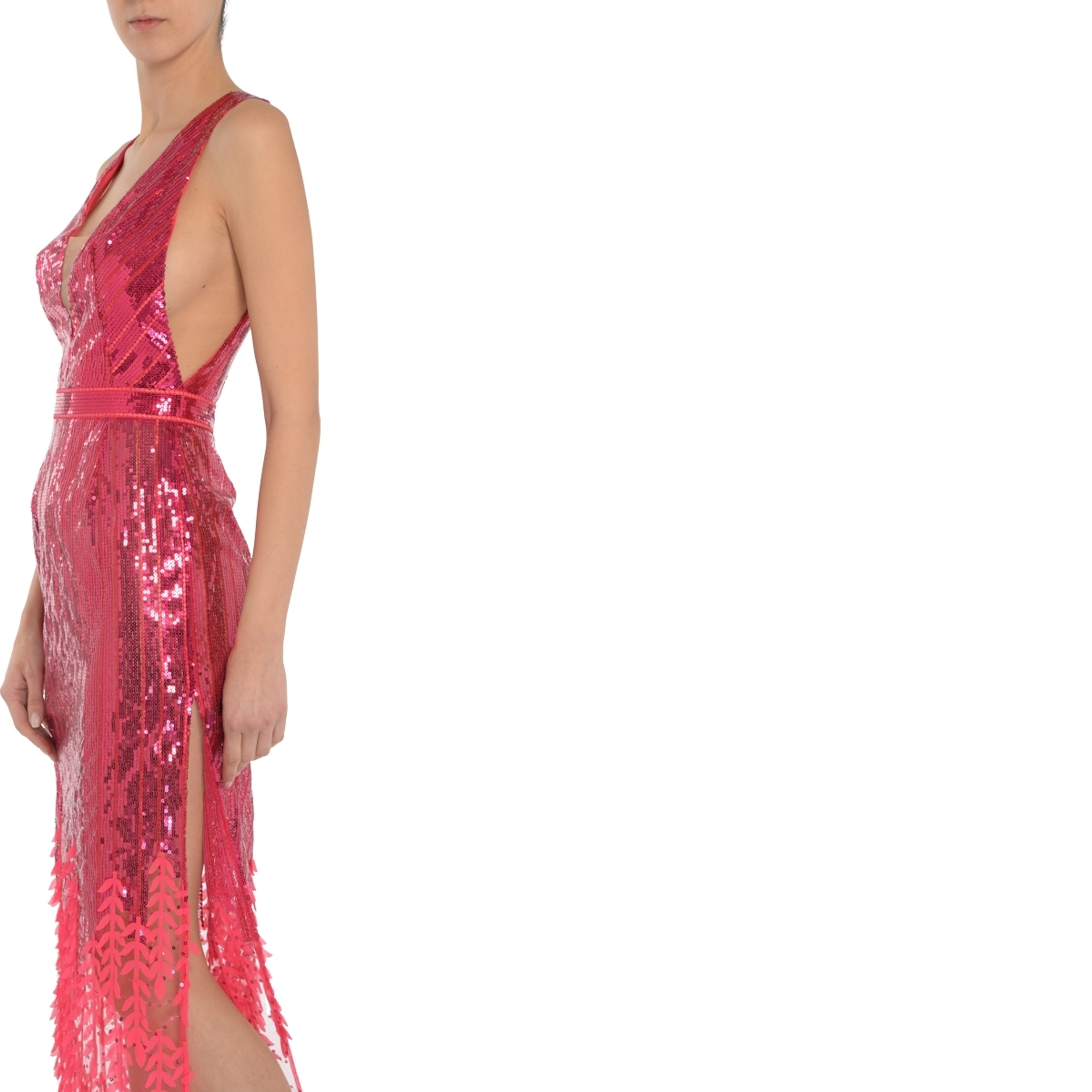 パーティードレス Elisabetta Franchi Red Carpet Dress Red Carpet dress Elisabetta Franchi in fuchsia sequins | H
